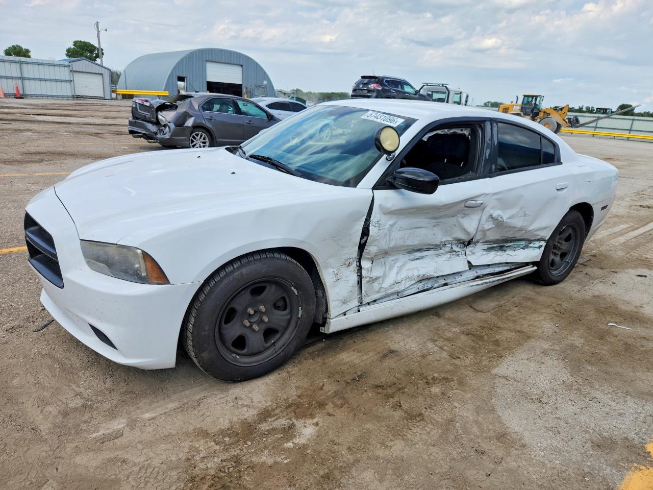 2013 Dodge Charger Police White vin: 2C3CDXAT2DH711420
