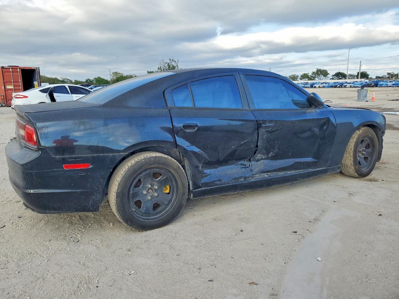 2014 Dodge Charger Police Черный vin: 2C3CDXAT2EH164893