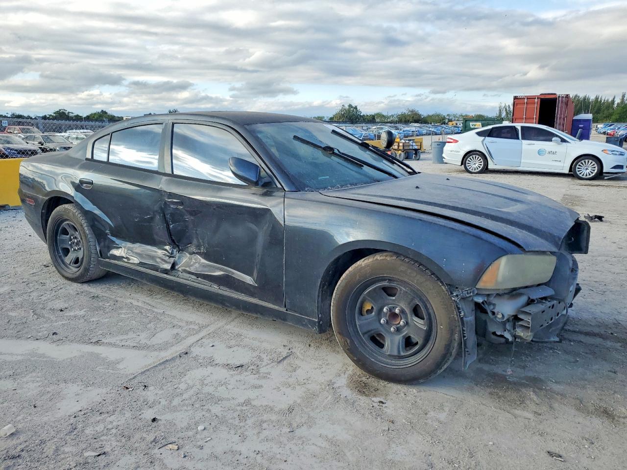 2014 Dodge Charger Police Черный vin: 2C3CDXAT2EH164893