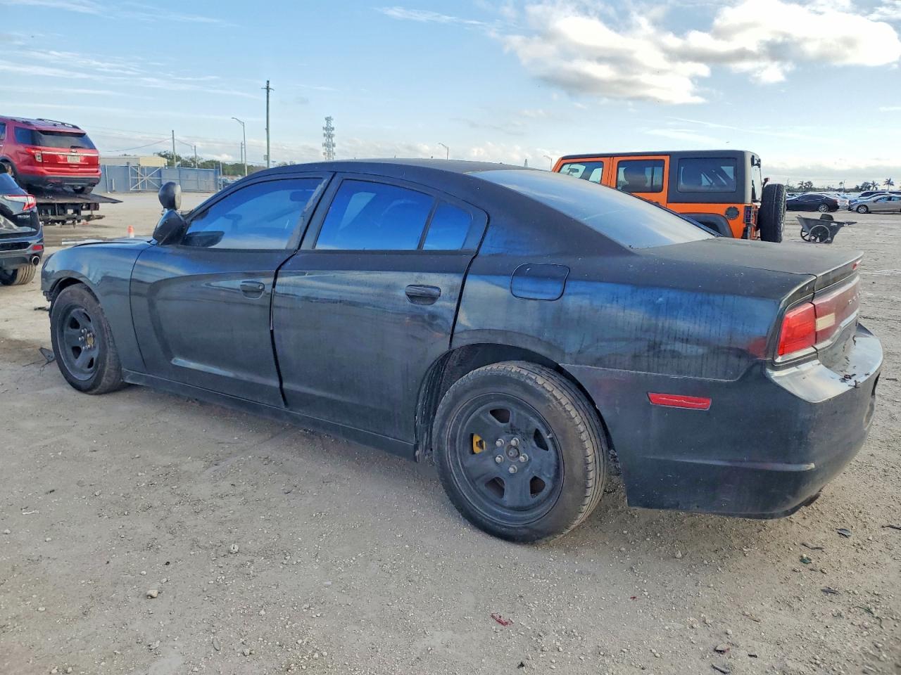2014 Dodge Charger Police Черный vin: 2C3CDXAT2EH164893