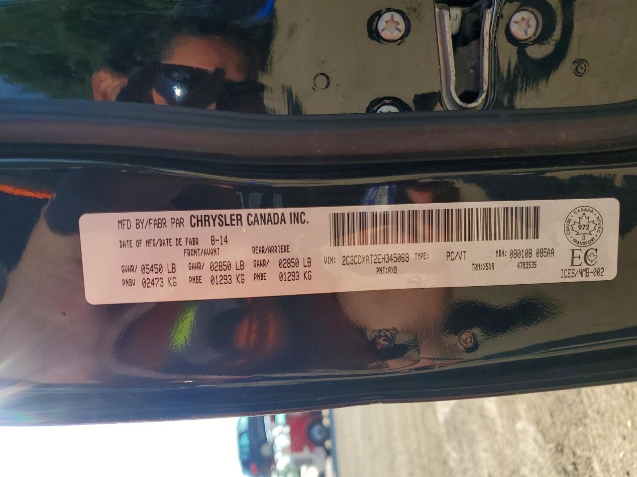 2014 Dodge Charger Police Black vin: 2C3CDXAT2EH345069