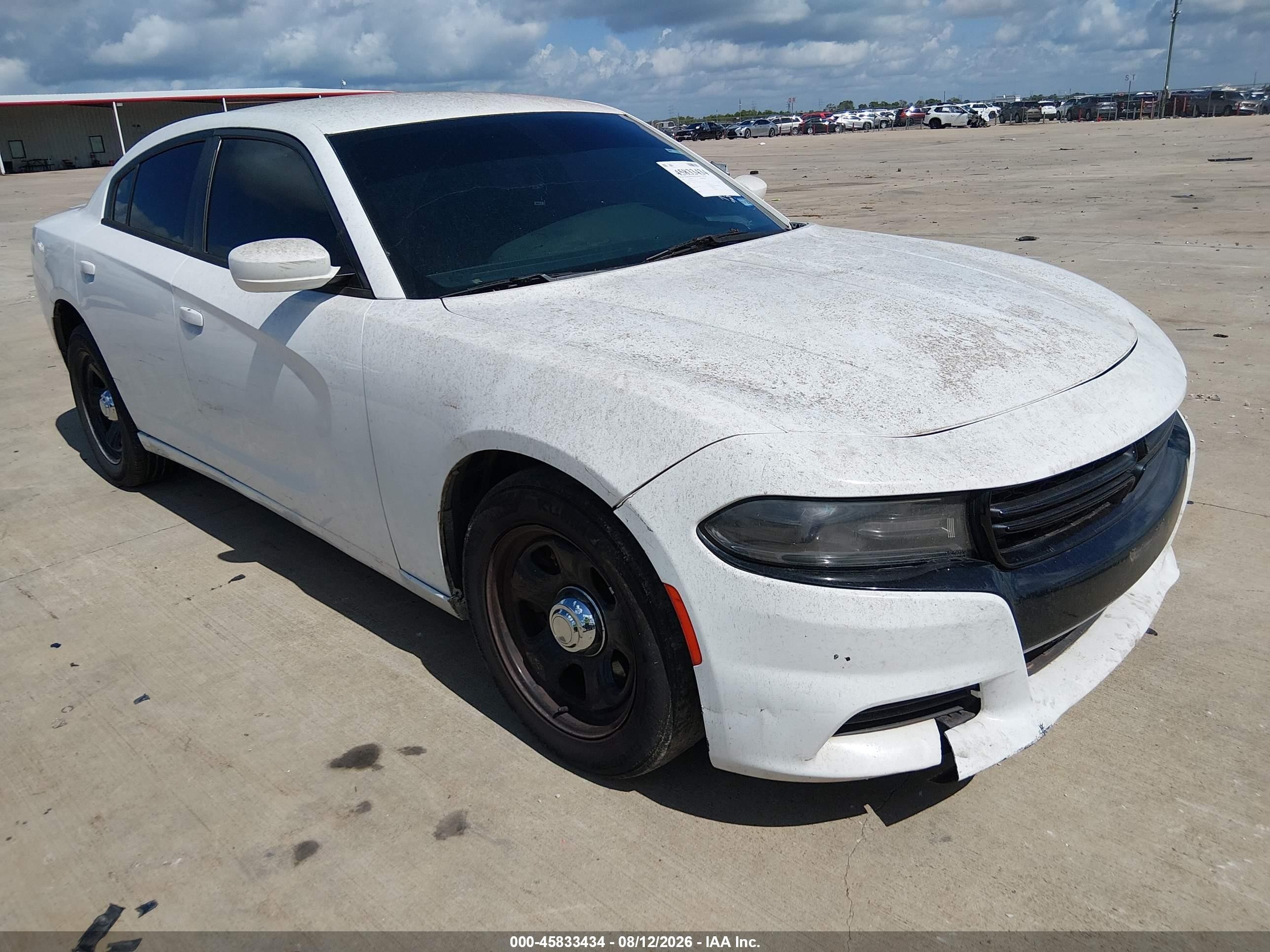 2015 Dodge Charger Police White vin: 2C3CDXAT2FH732593