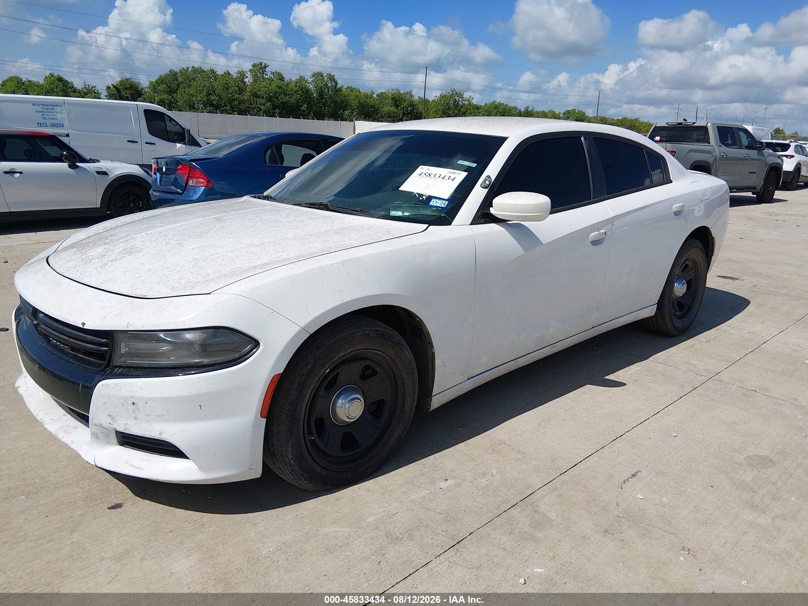 2015 Dodge Charger Police White vin: 2C3CDXAT2FH732593