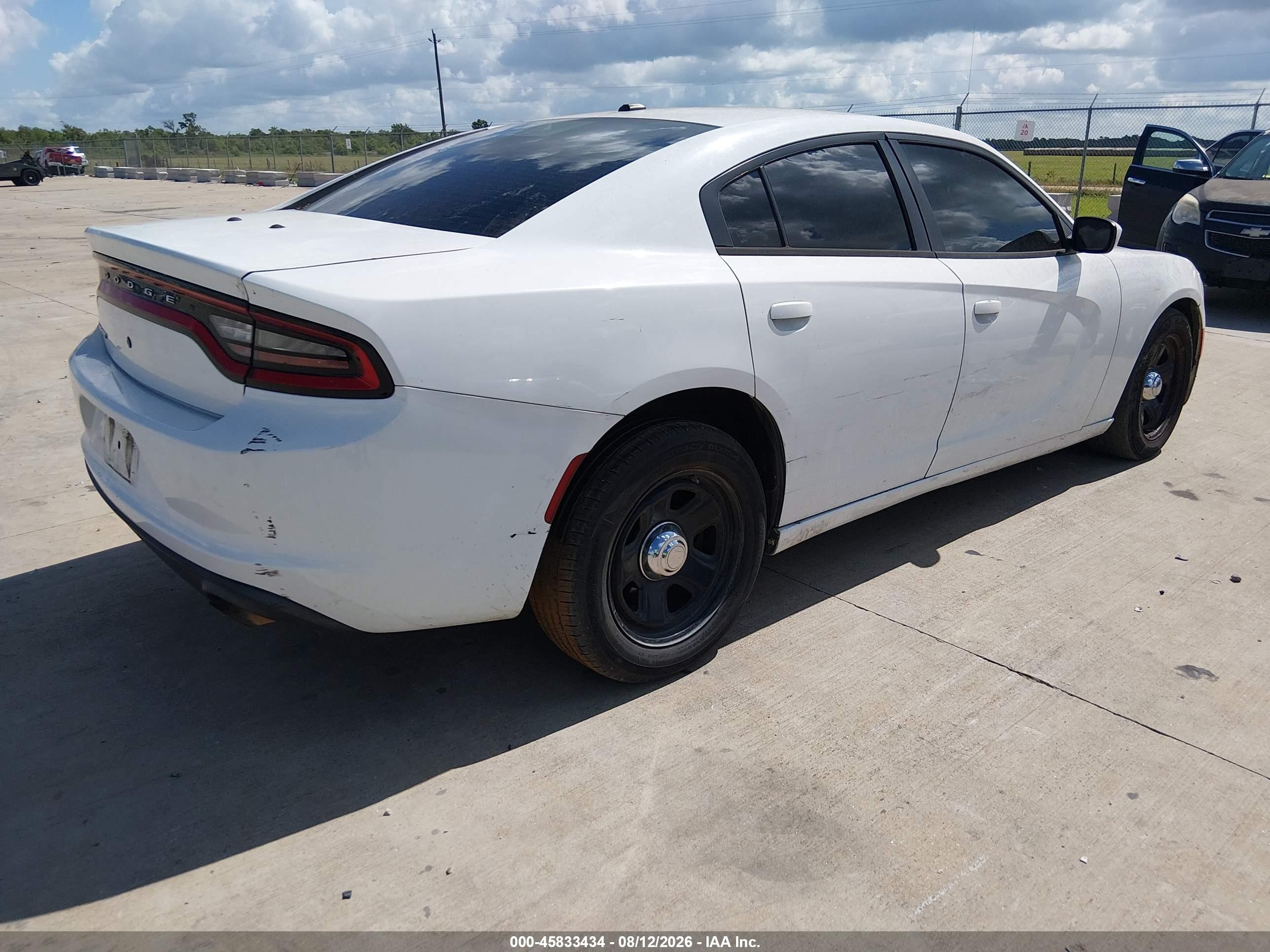 2015 Dodge Charger Police White vin: 2C3CDXAT2FH732593