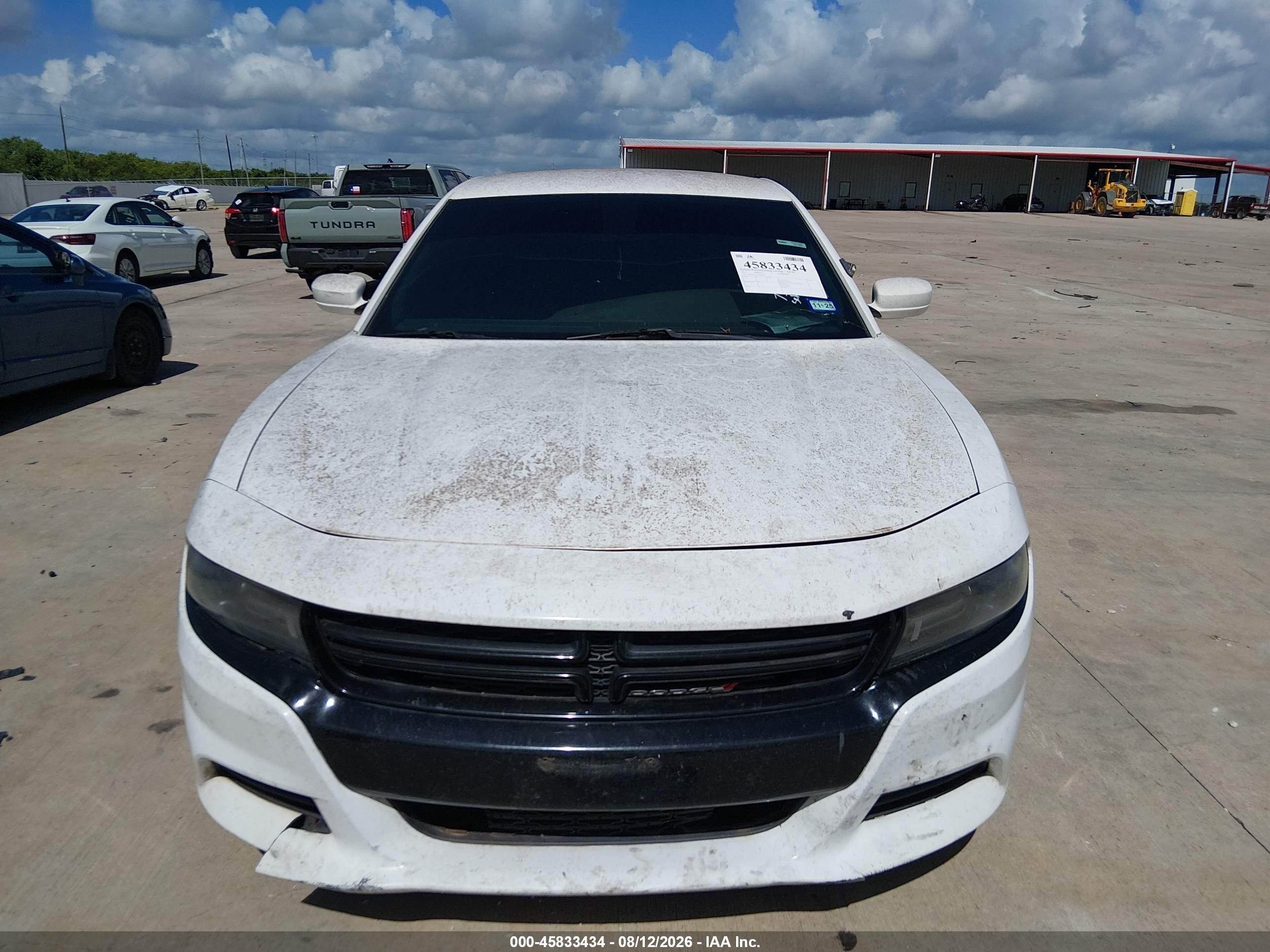 2015 Dodge Charger Police White vin: 2C3CDXAT2FH732593