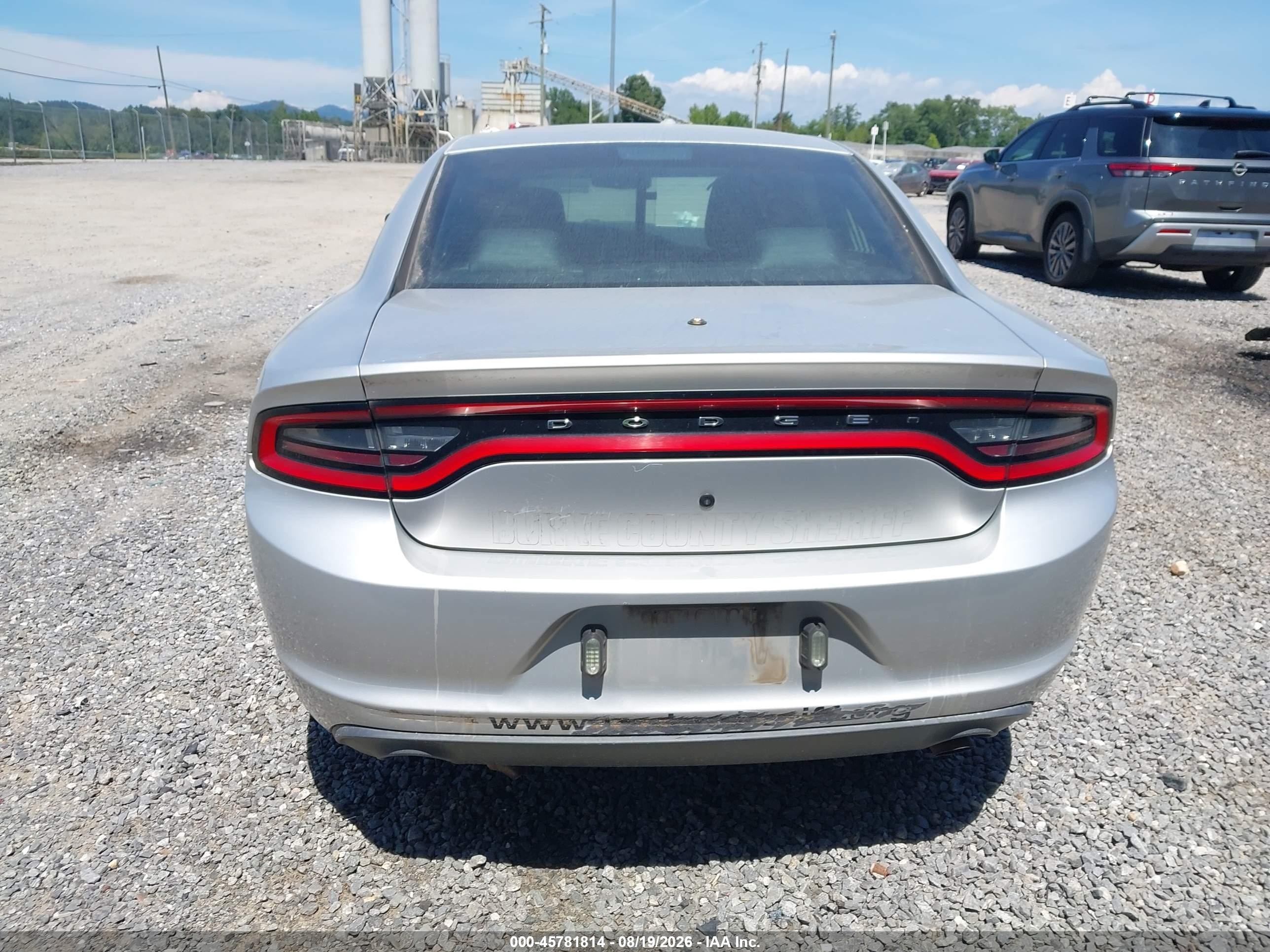 2015 Dodge Charger Police Silver vin: 2C3CDXAT2FH929053