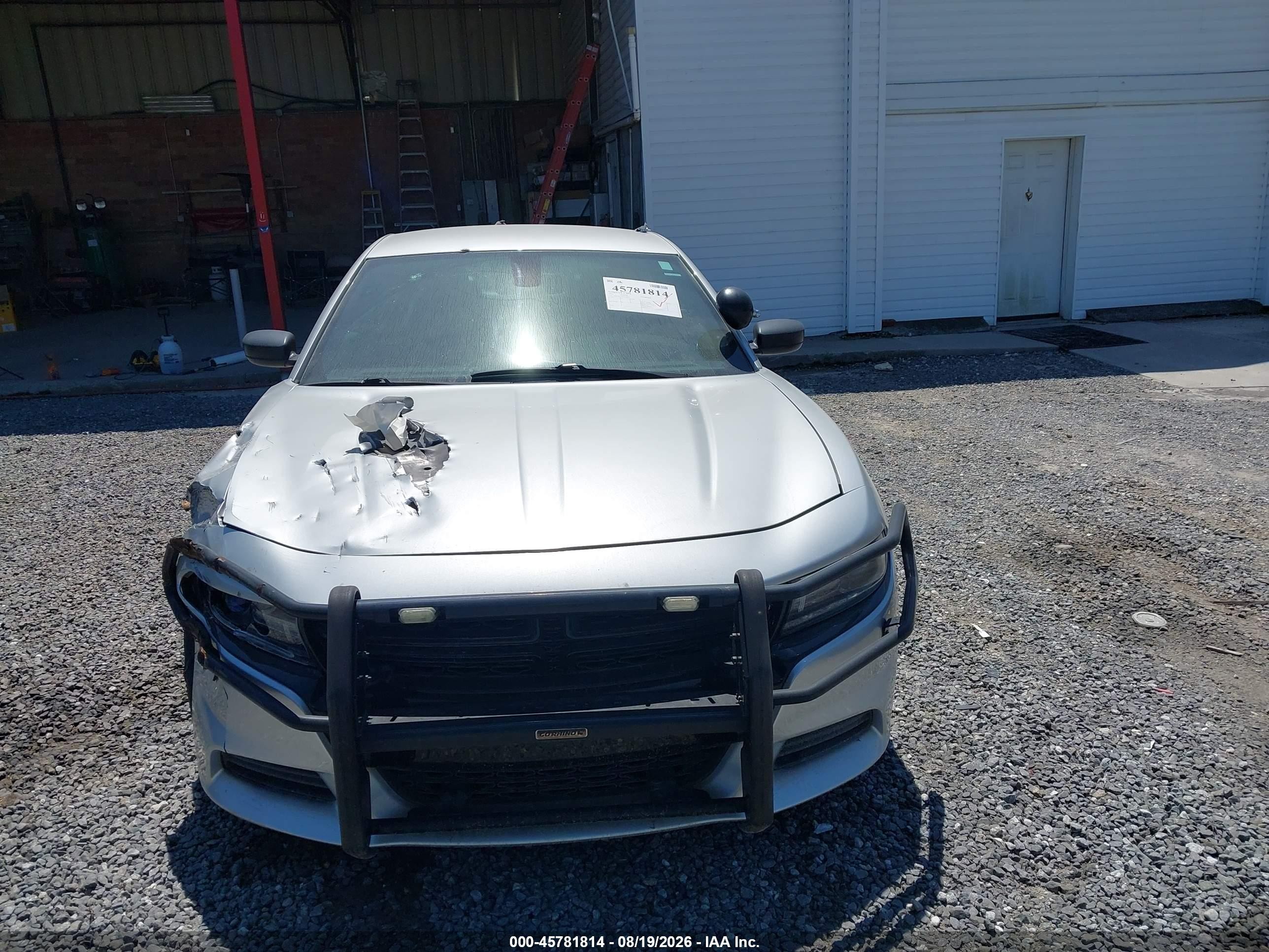 2015 Dodge Charger Police Silver vin: 2C3CDXAT2FH929053