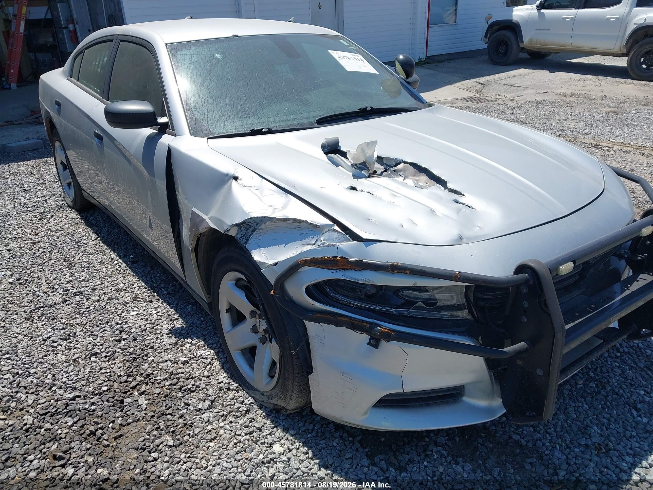 2015 Dodge Charger Police Silver vin: 2C3CDXAT2FH929053
