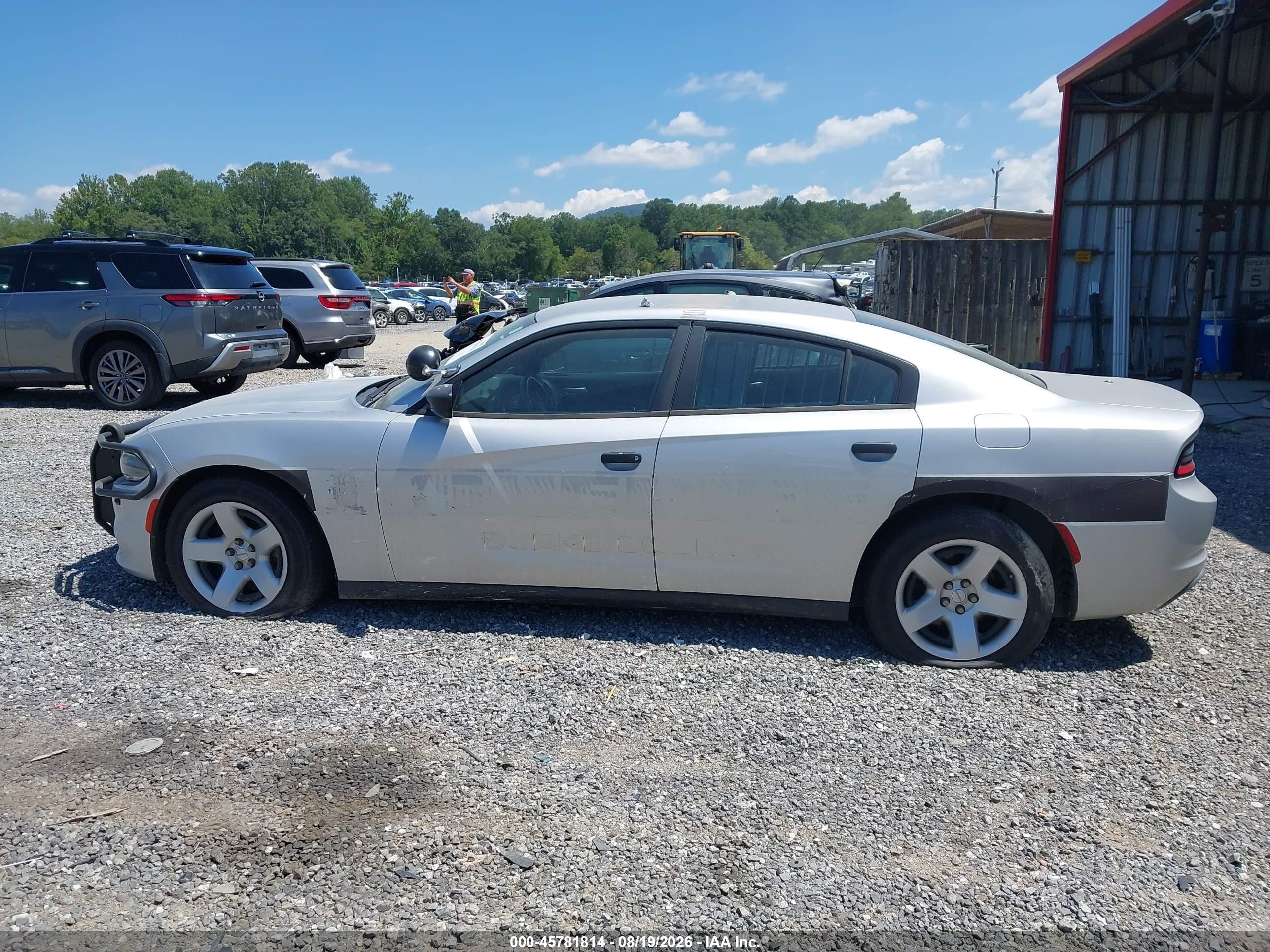 2015 Dodge Charger Police Silver vin: 2C3CDXAT2FH929053