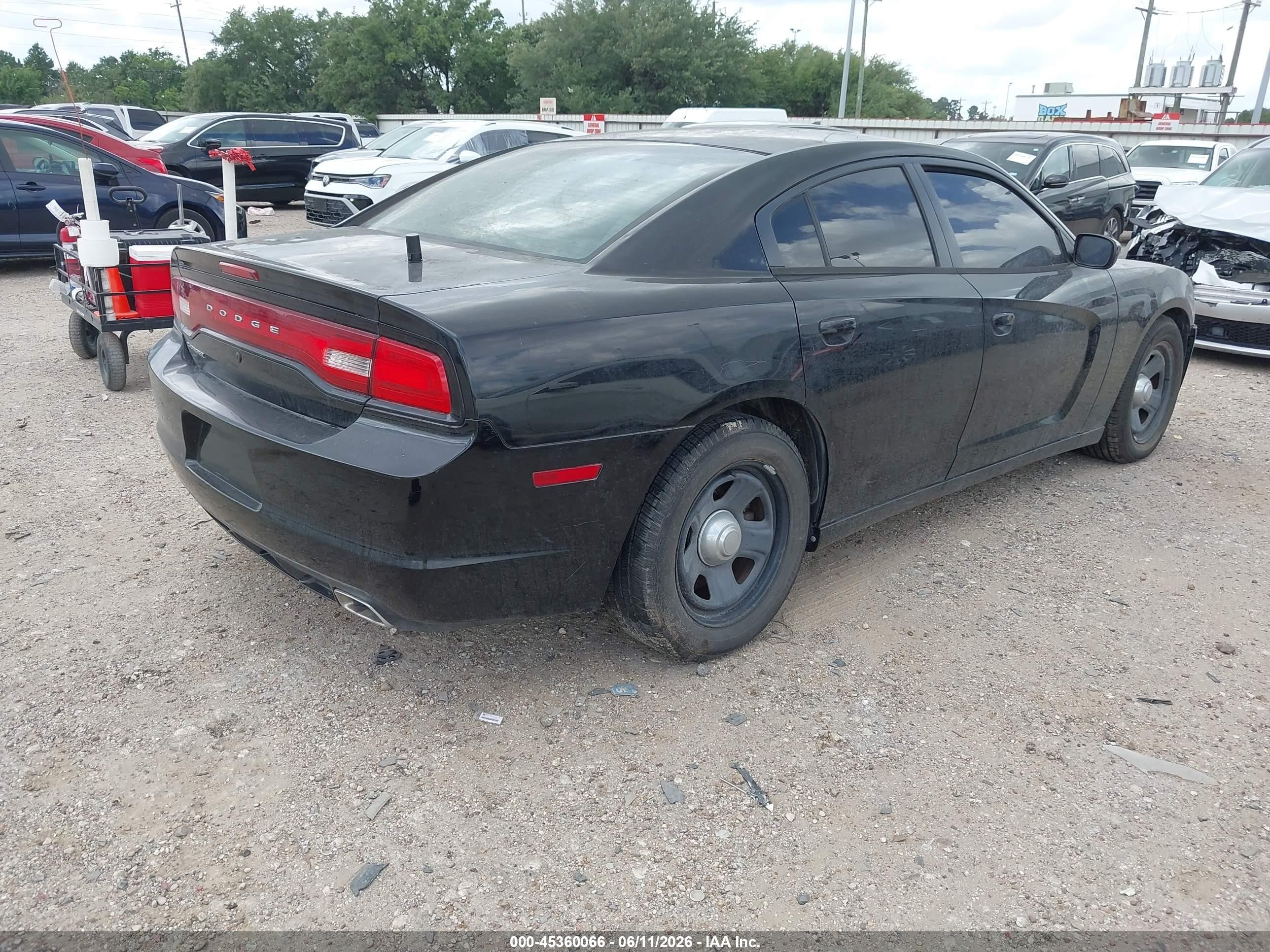 2013 Dodge Charger Police Черный vin: 2C3CDXAT3DH608023