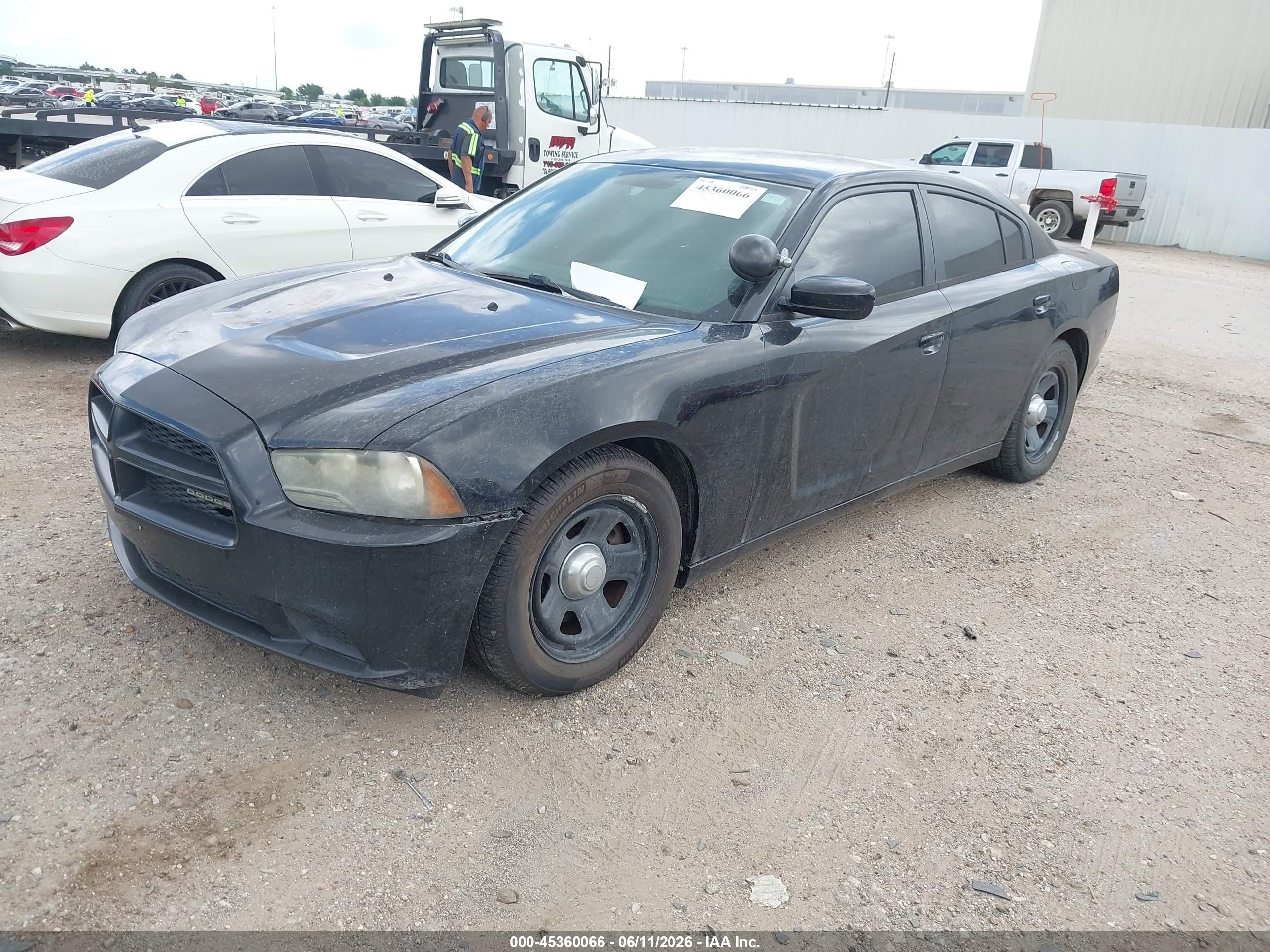 2013 Dodge Charger Police Черный vin: 2C3CDXAT3DH608023