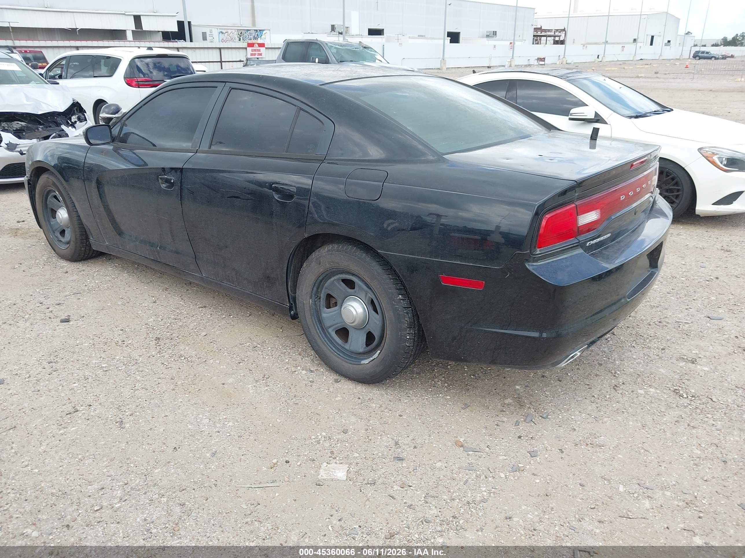 2013 Dodge Charger Police Черный vin: 2C3CDXAT3DH608023