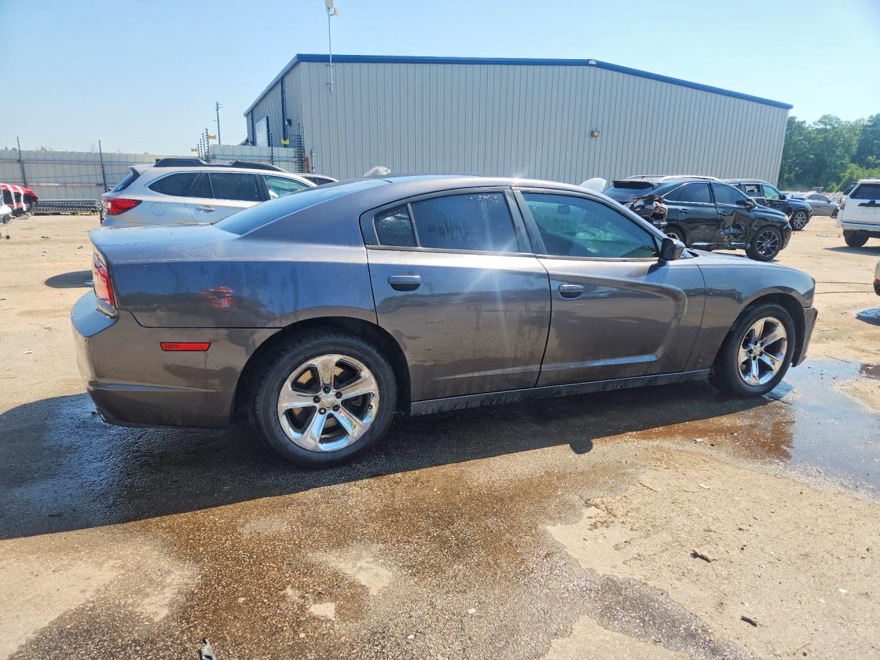 2014 Dodge Charger Police Gray vin: 2C3CDXAT3EH348675