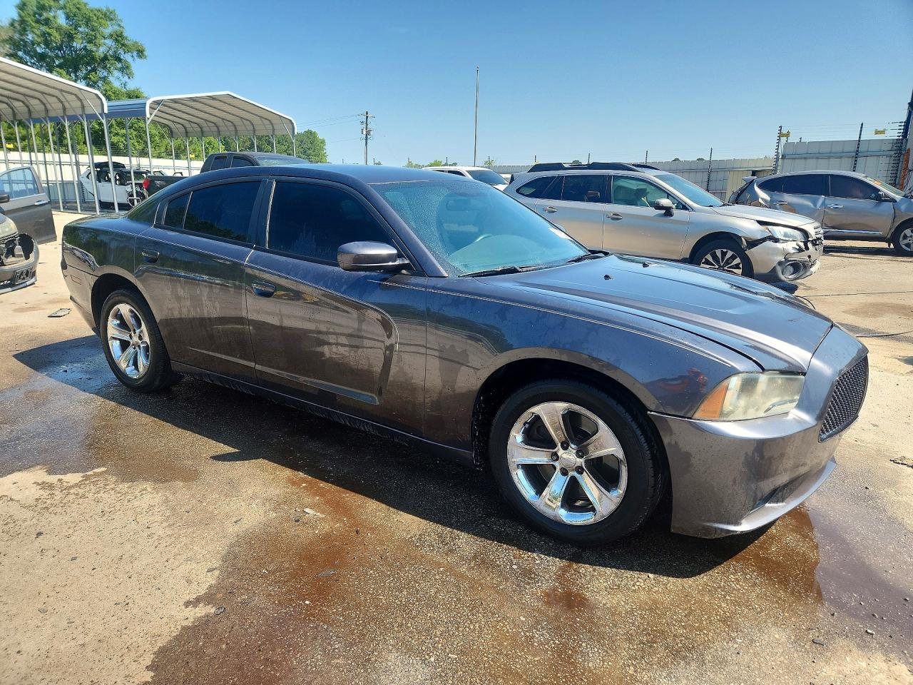 2014 Dodge Charger Police Gray vin: 2C3CDXAT3EH348675