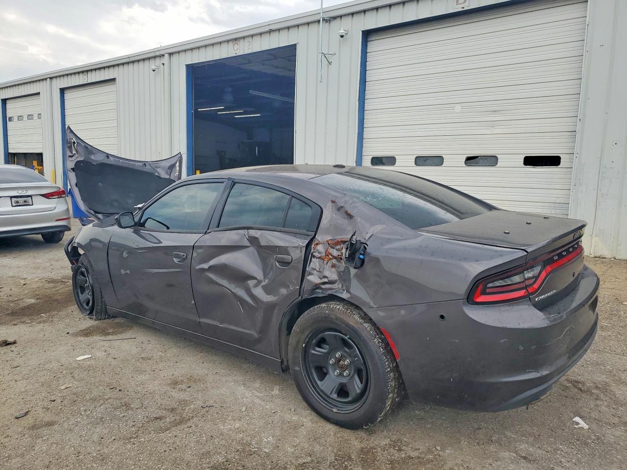 2023 Dodge Charger Police Silver vin: 2C3CDXAT3PH627563