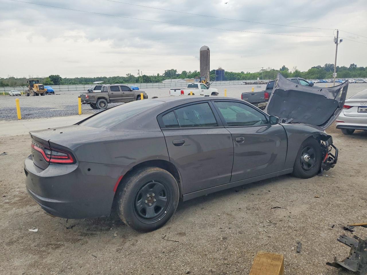 2023 Dodge Charger Police Silver vin: 2C3CDXAT3PH627563