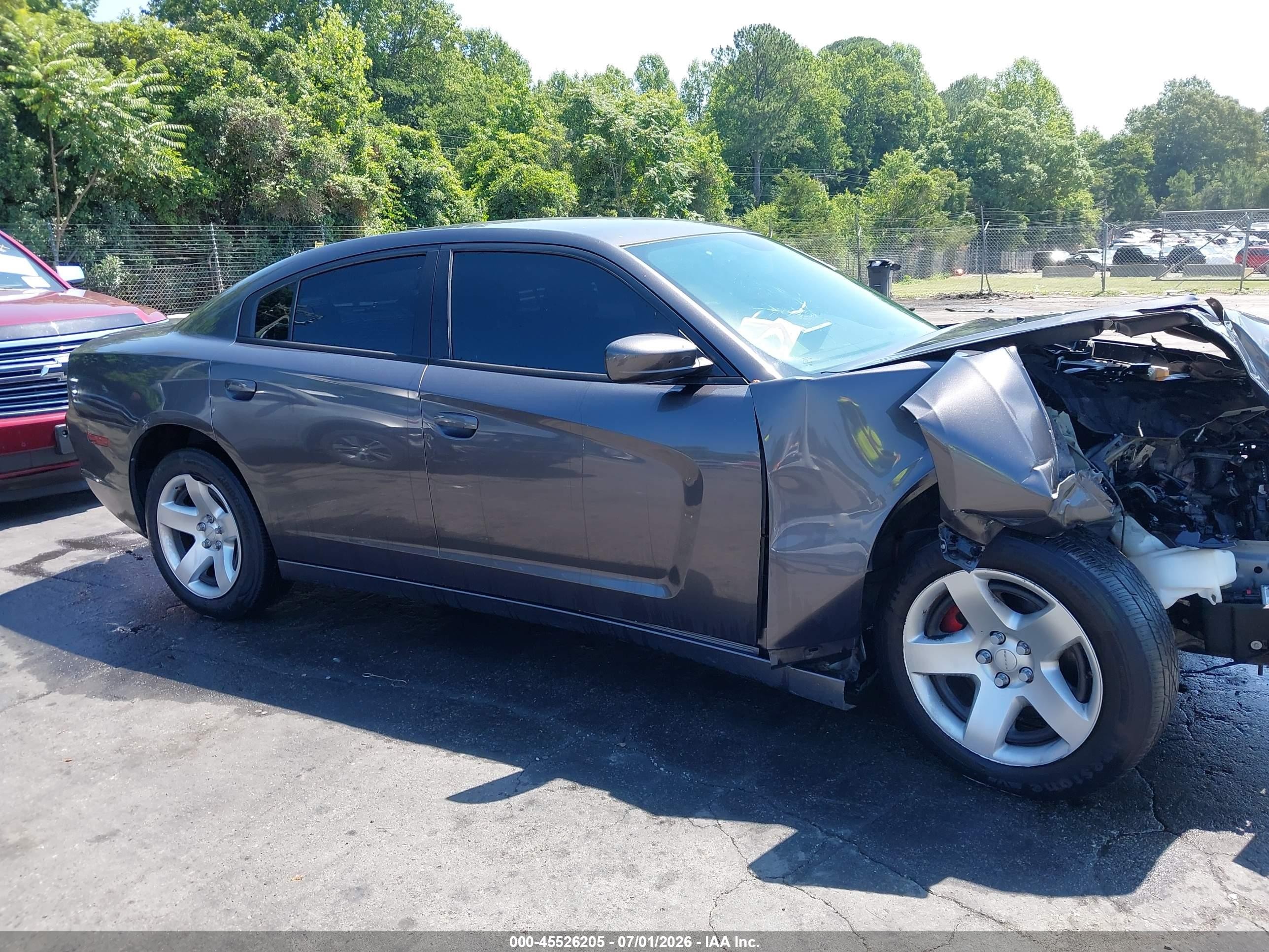 2014 Dodge Charger Police Gray vin: 2C3CDXAT4EH198897