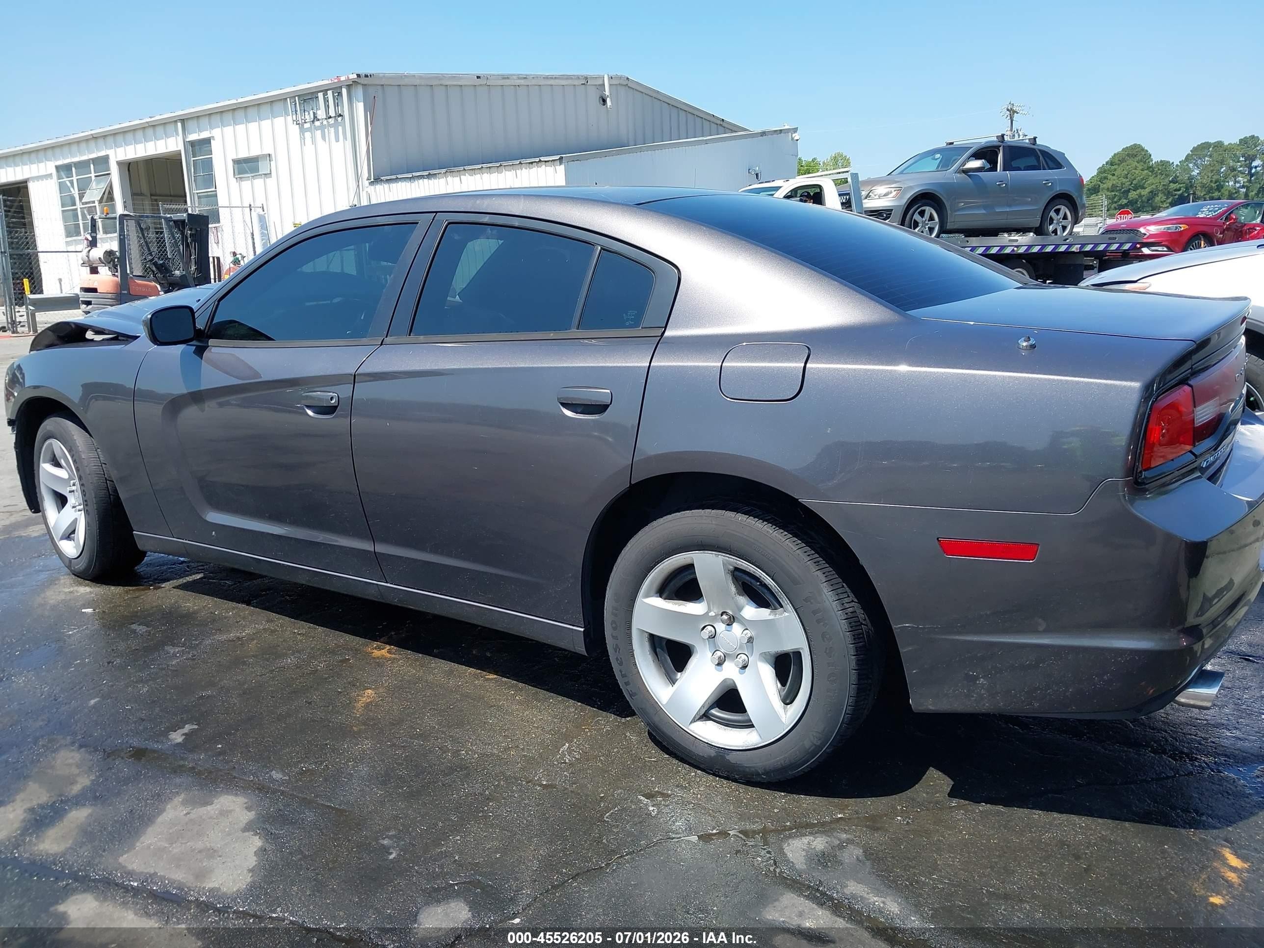 2014 Dodge Charger Police Gray vin: 2C3CDXAT4EH198897