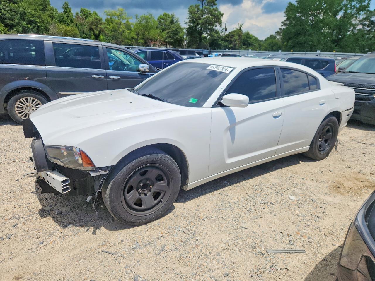 2014 Dodge Charger Police White vin: 2C3CDXAT4EH362410
