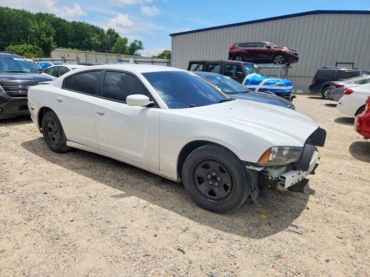 2014 Dodge Charger Police White vin: 2C3CDXAT4EH362410