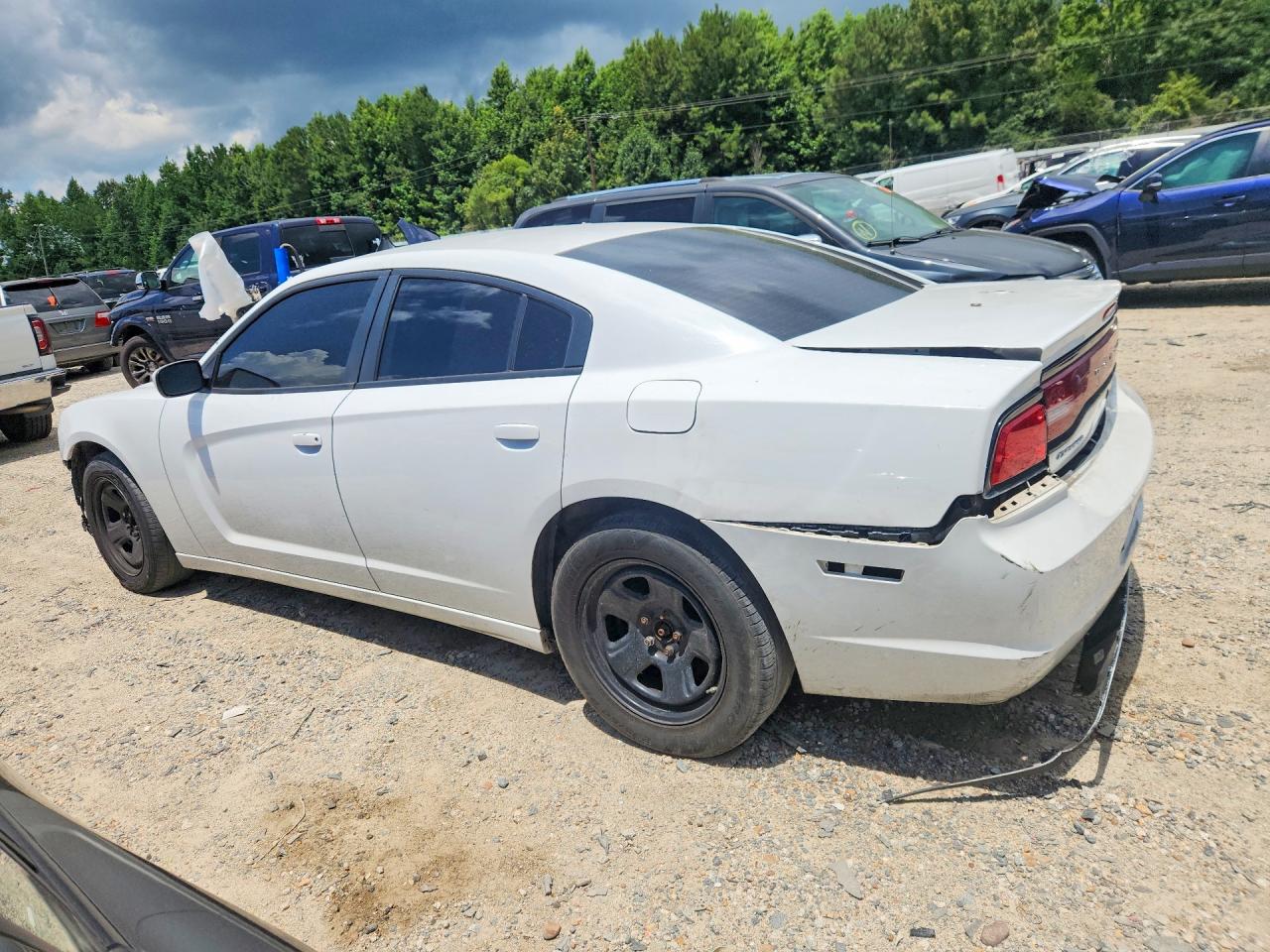 2014 Dodge Charger Police White vin: 2C3CDXAT4EH362410