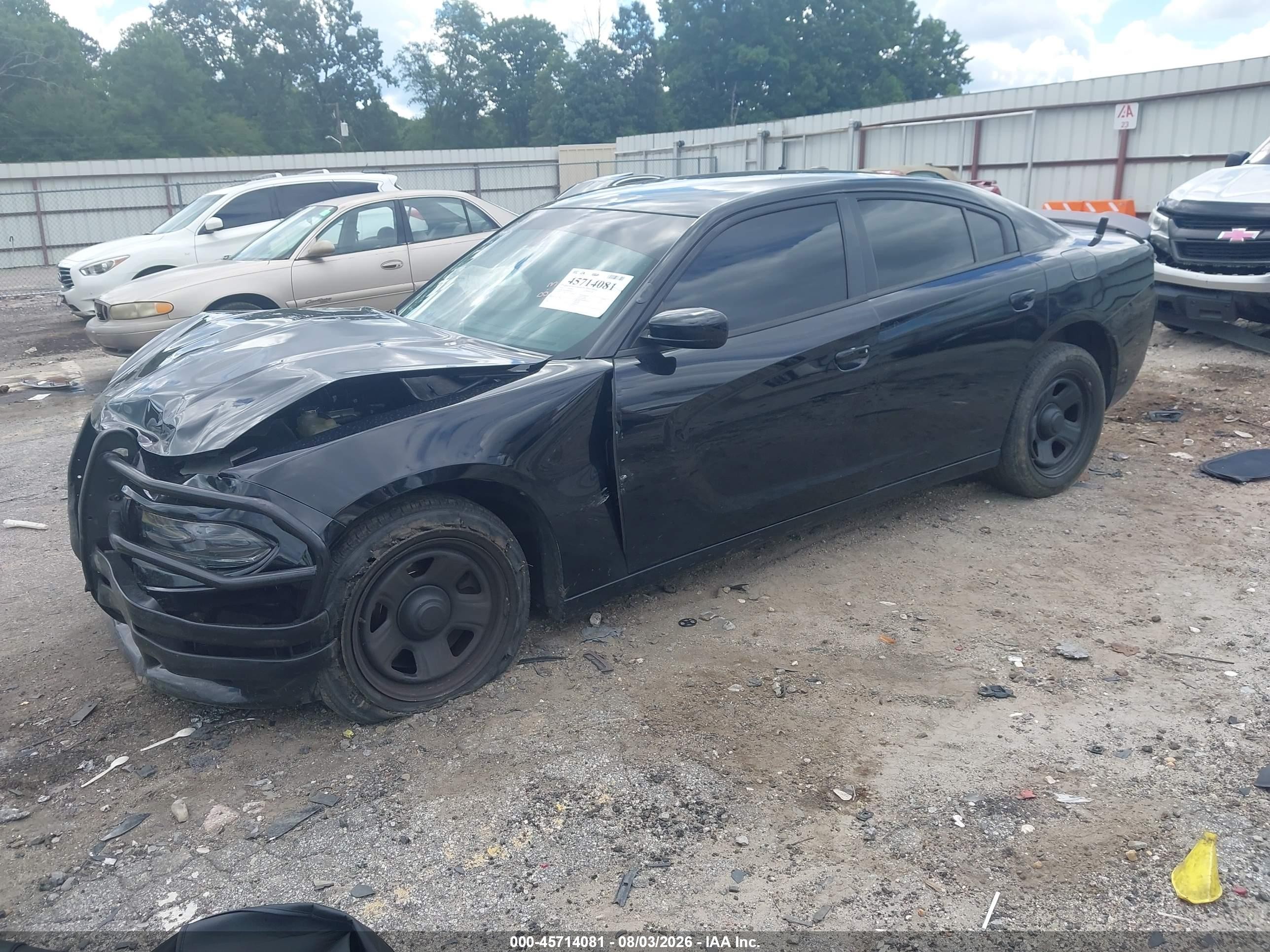2018 Dodge Charger Police Rwd Black vin: 2C3CDXAT4JH164226