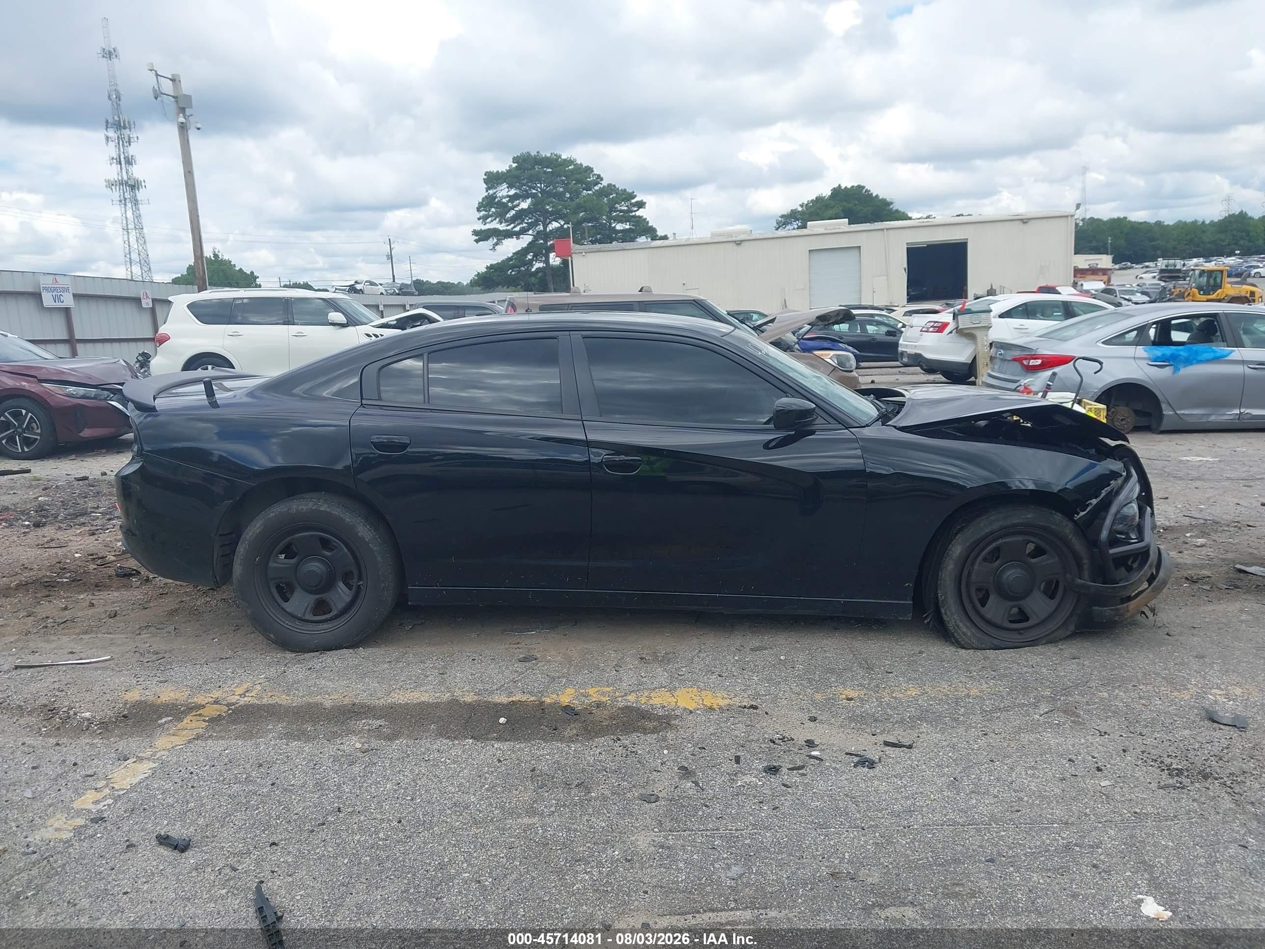 2018 Dodge Charger Police Rwd Black vin: 2C3CDXAT4JH164226