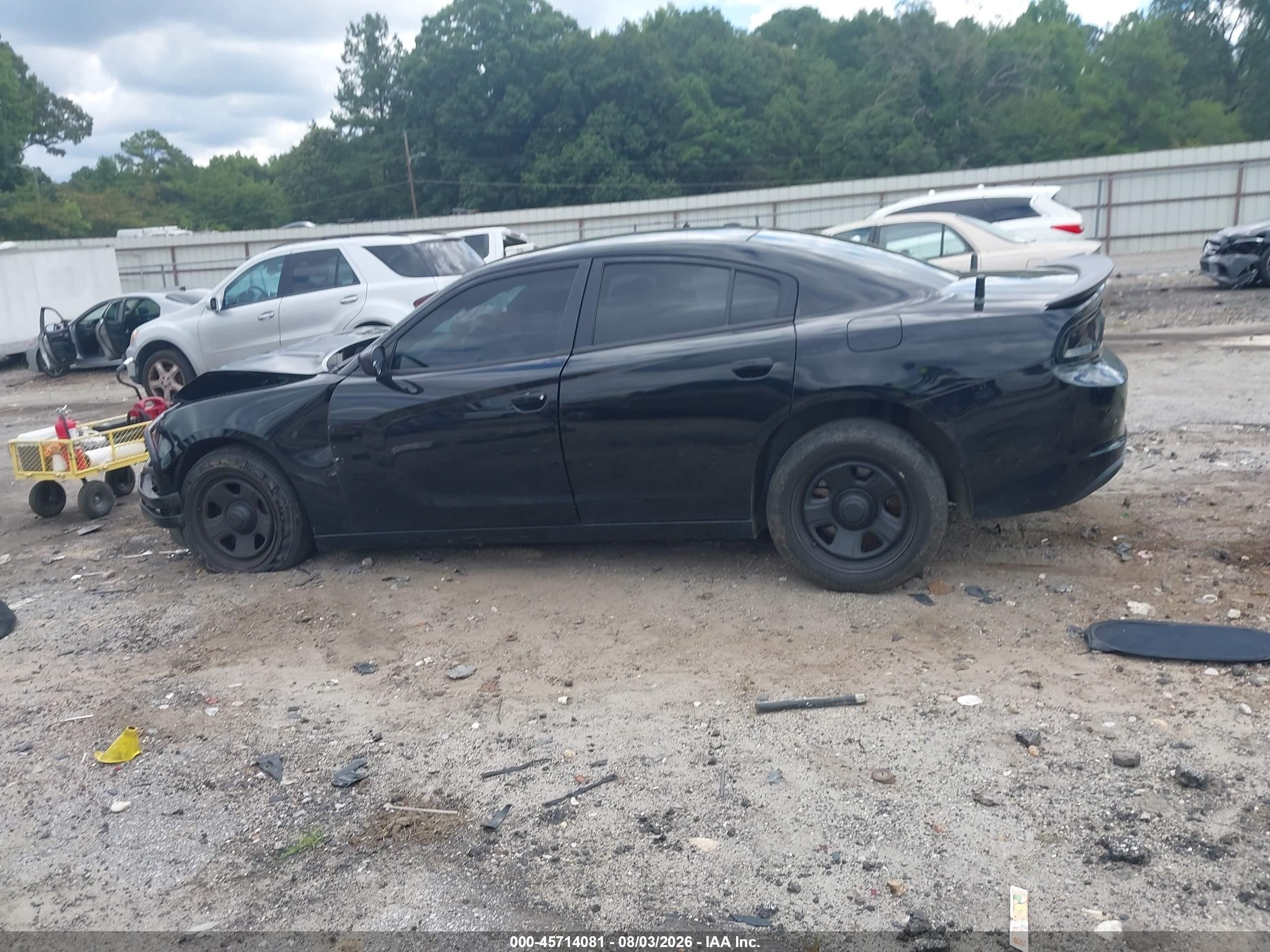 2018 Dodge Charger Police Rwd Black vin: 2C3CDXAT4JH164226