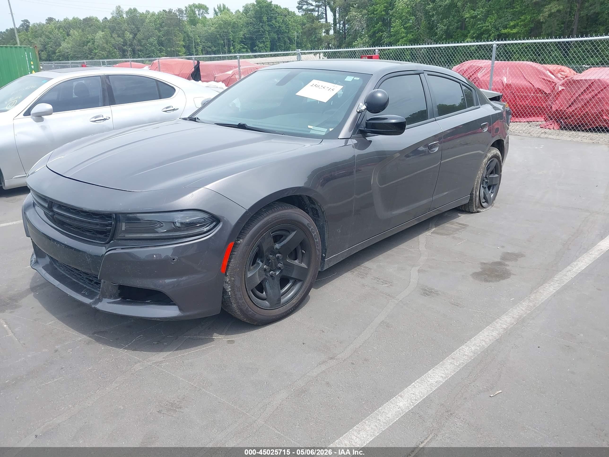 2023 Dodge Charger Police Rwd Gray vin: 2C3CDXAT4PH579975