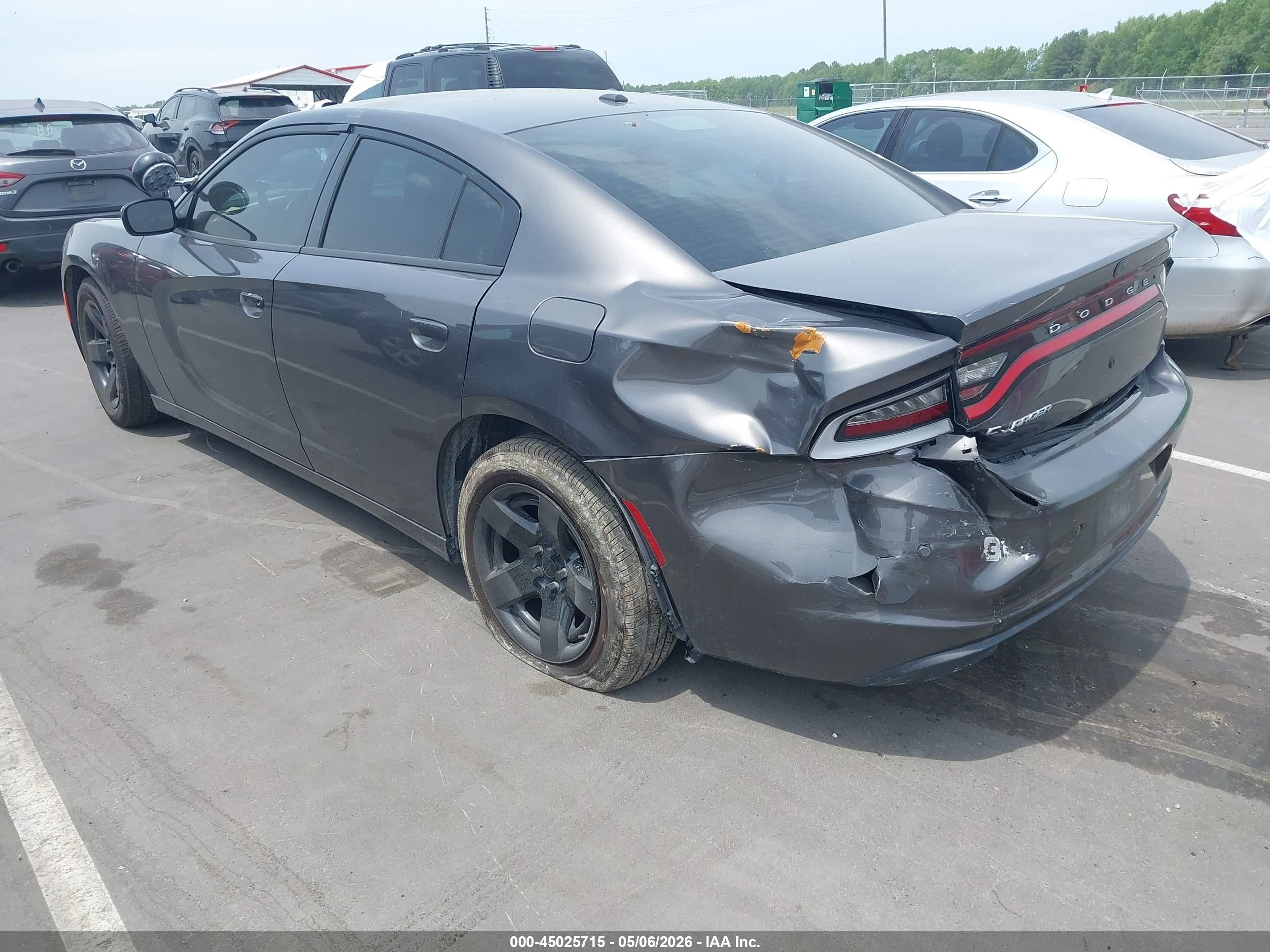 2023 Dodge Charger Police Rwd Gray vin: 2C3CDXAT4PH579975
