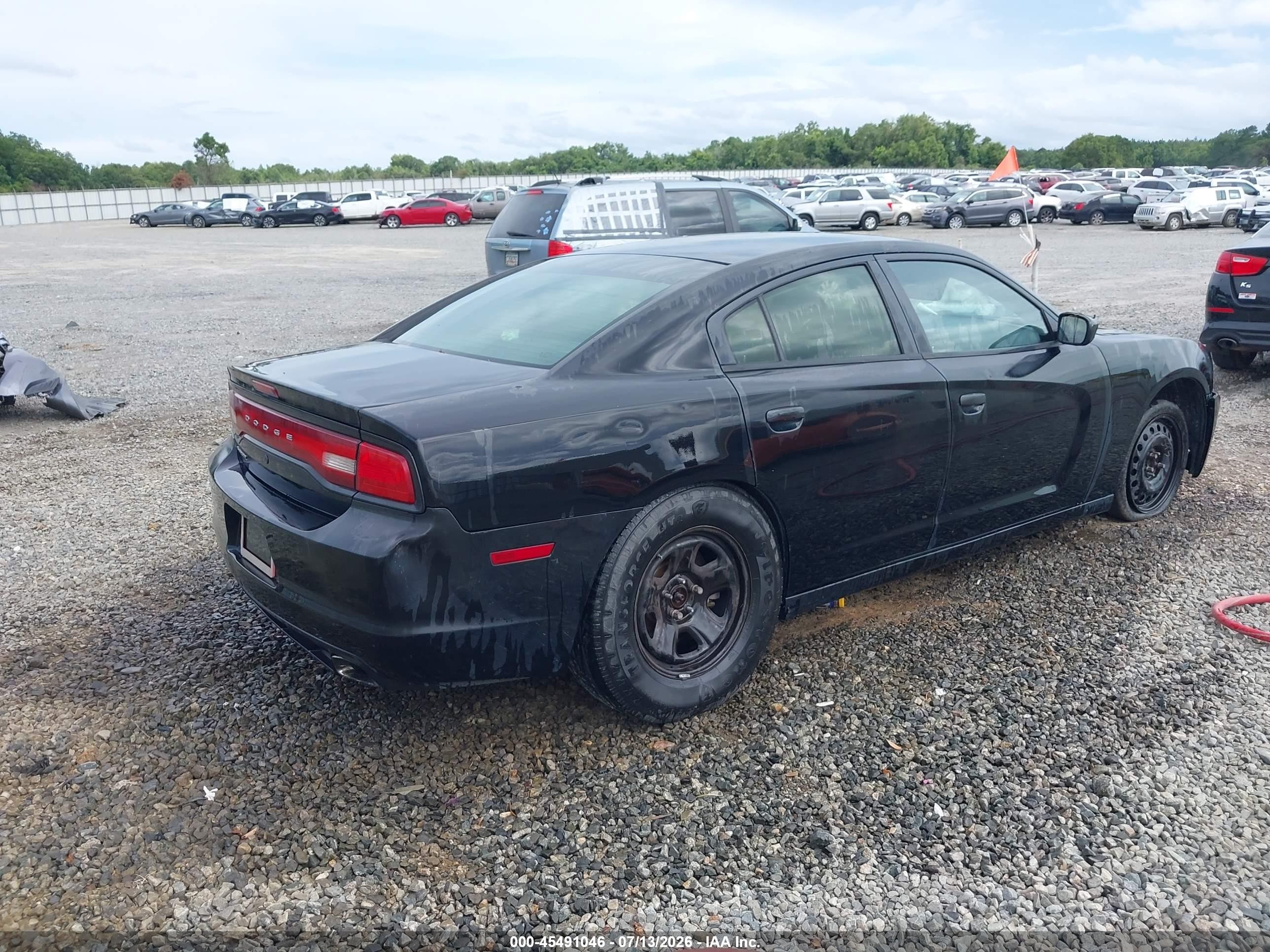 2013 Dodge Charger Police Black vin: 2C3CDXAT5DH575686