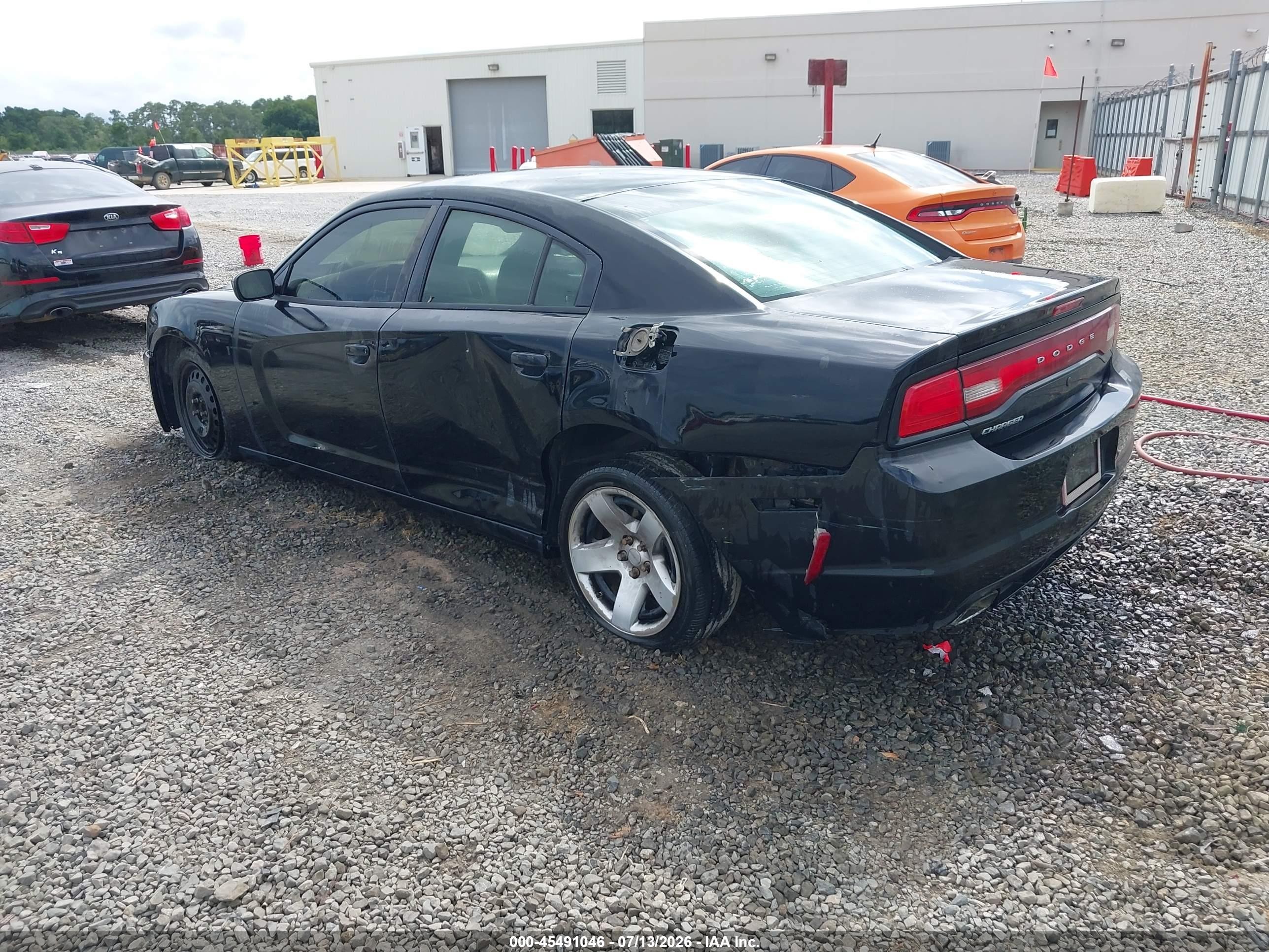 2013 Dodge Charger Police Black vin: 2C3CDXAT5DH575686