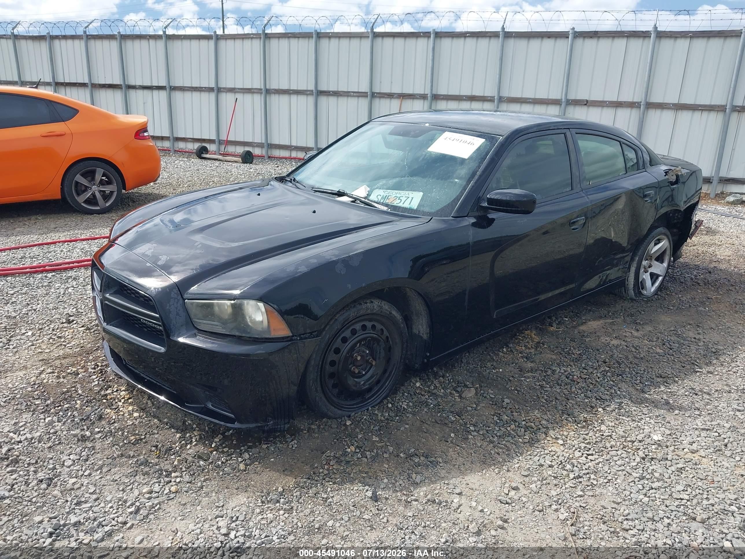 2013 Dodge Charger Police Black vin: 2C3CDXAT5DH575686