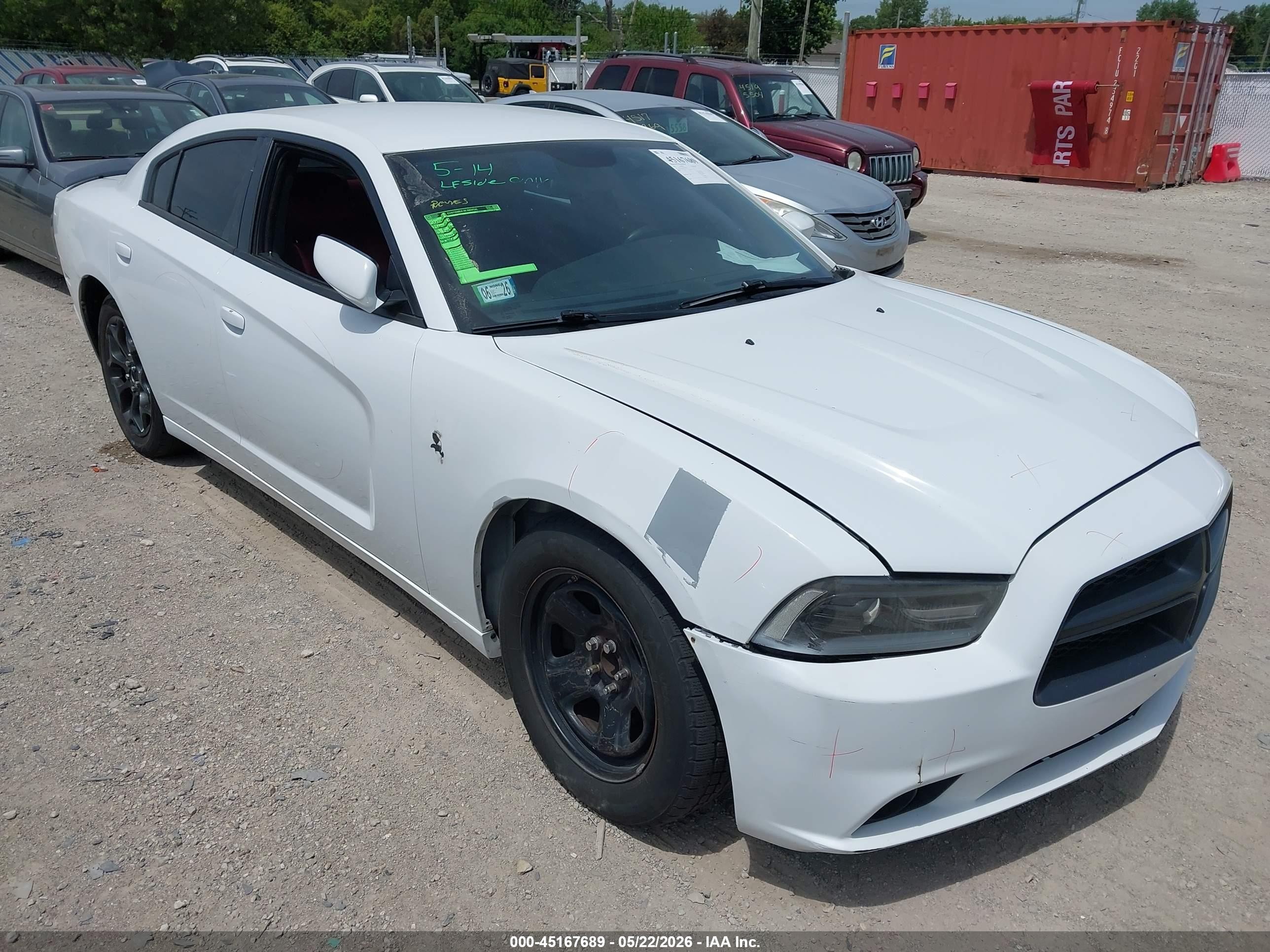 2013 Dodge Charger Police White vin: 2C3CDXAT5DH667574