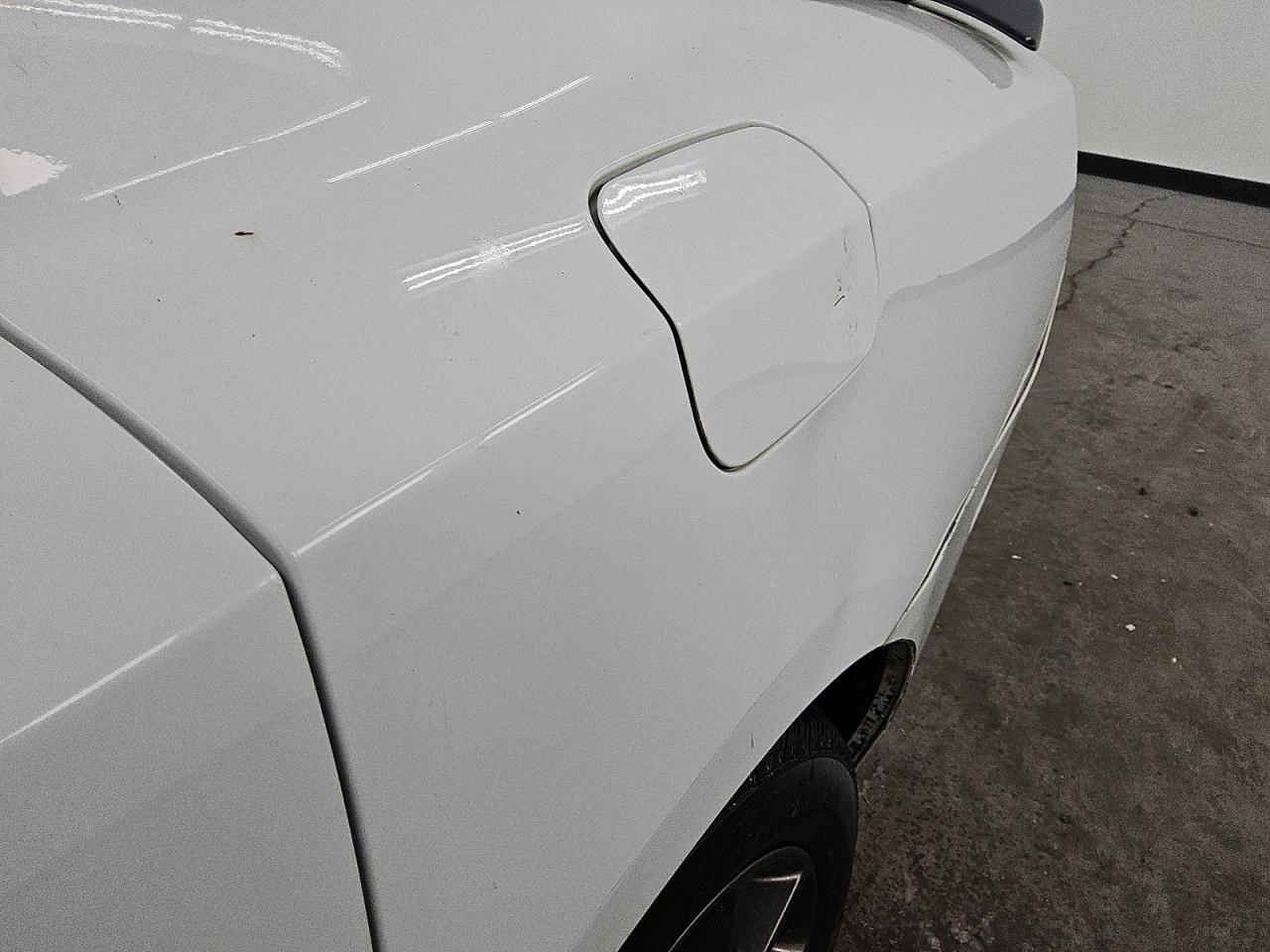 2014 Dodge Charger Police White vin: 2C3CDXAT5EH206781 Damage: Left Qtr Panel, Dent(S) W/ Paint Dmg, 6 To 7 Inches
