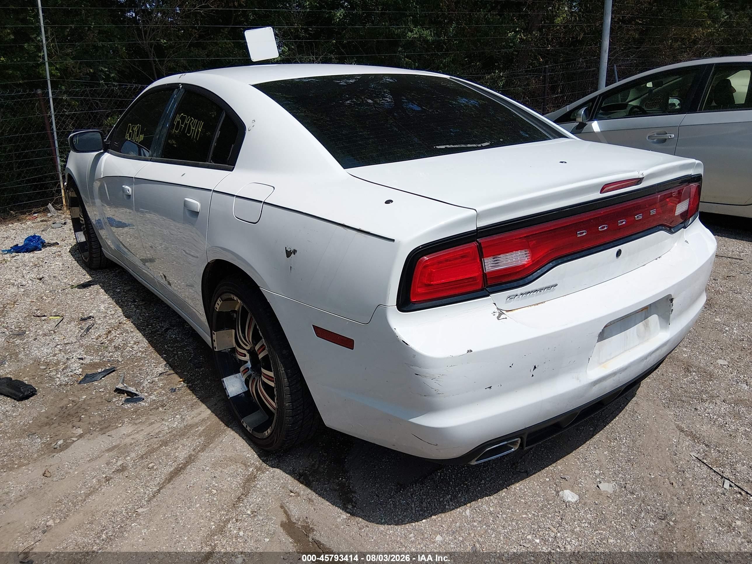 2012 Dodge Charger Police Белый vin: 2C3CDXAT6CH145244