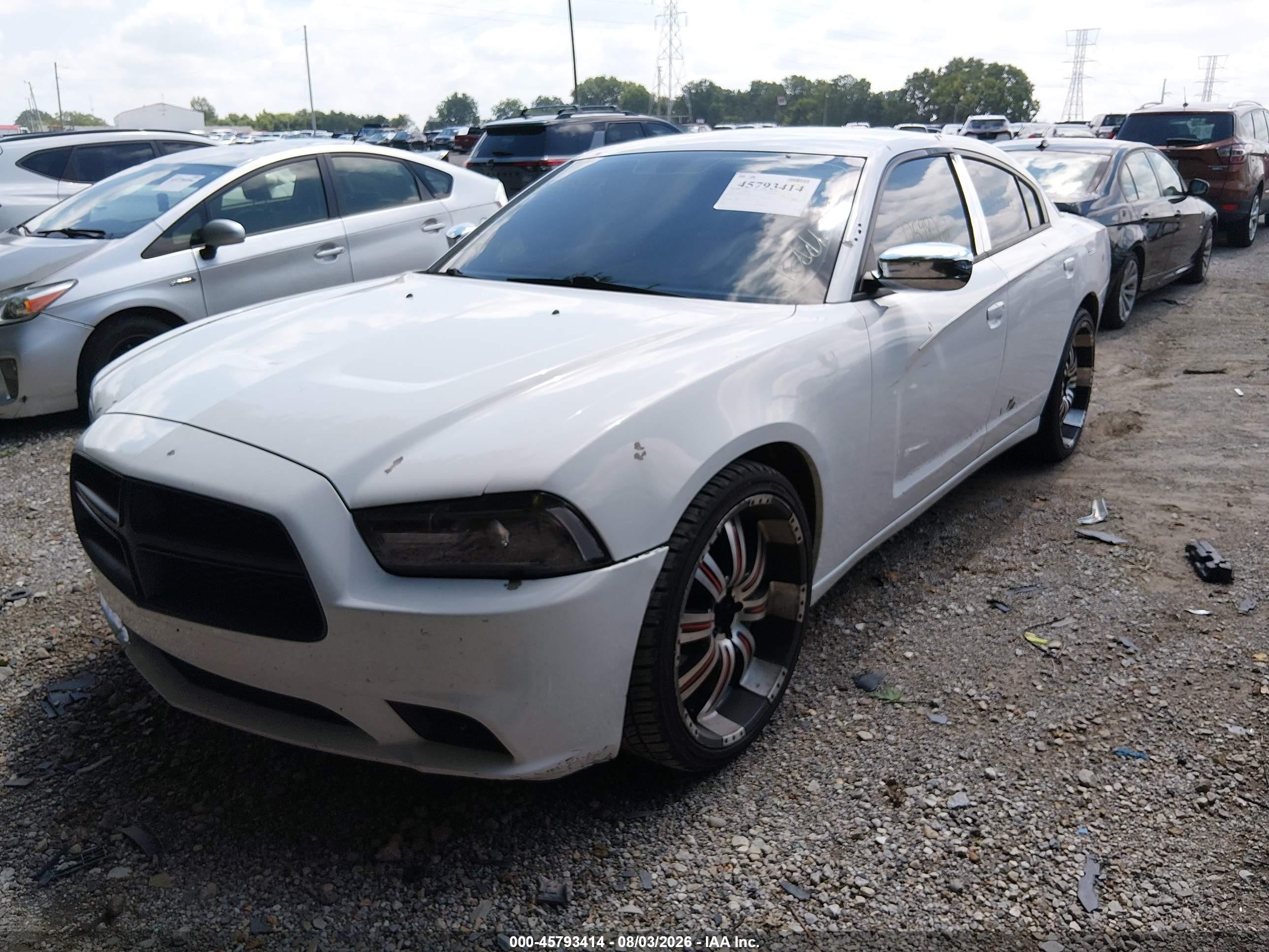 2012 Dodge Charger Police Белый vin: 2C3CDXAT6CH145244