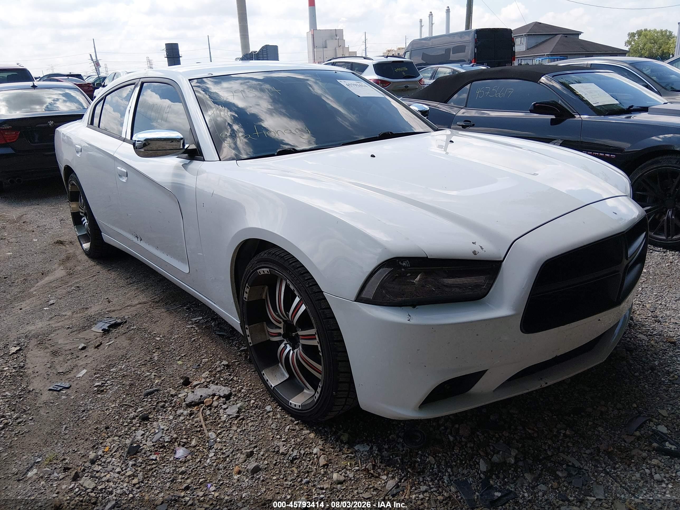 2012 Dodge Charger Police Белый vin: 2C3CDXAT6CH145244