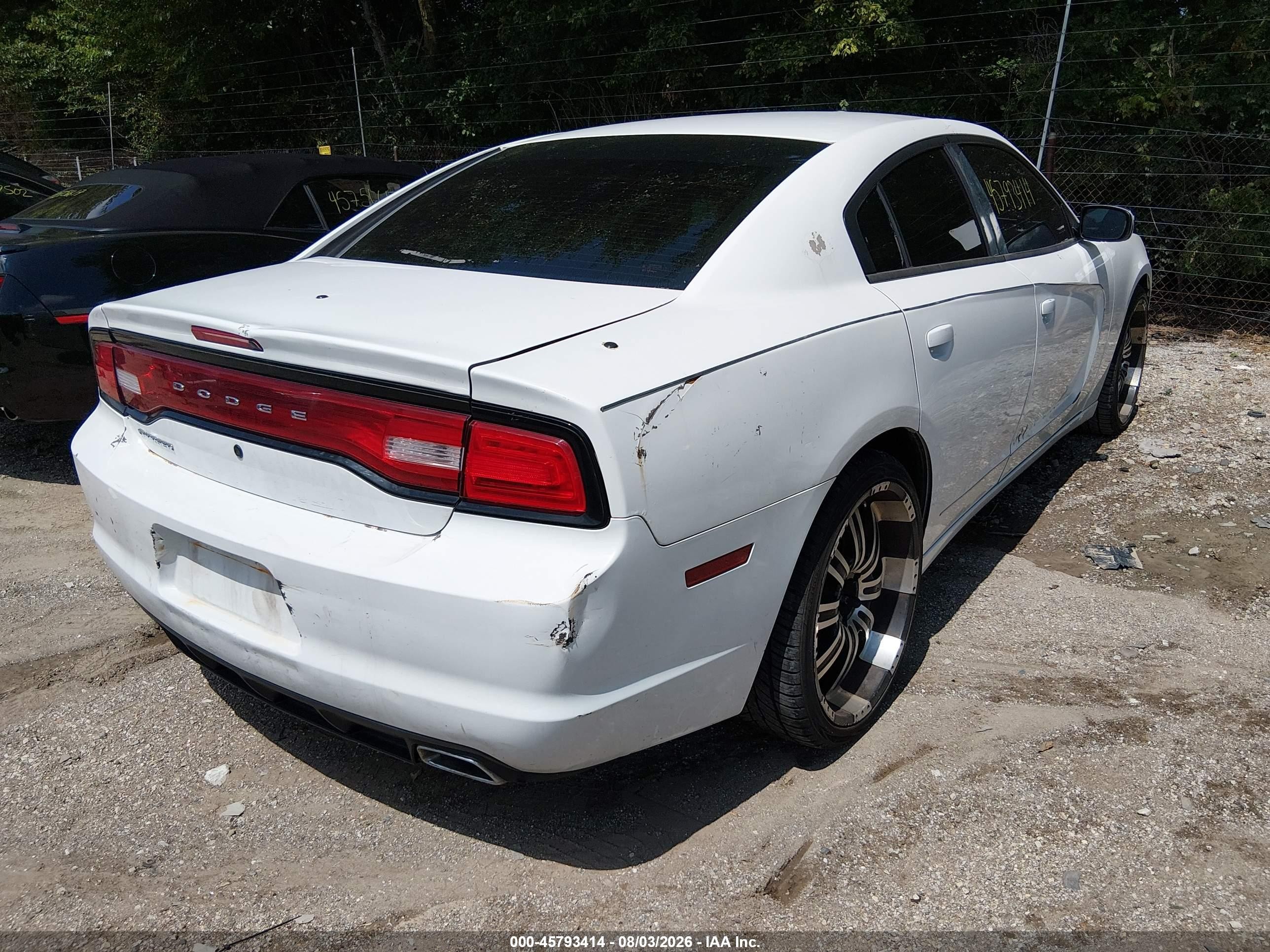 2012 Dodge Charger Police Белый vin: 2C3CDXAT6CH145244