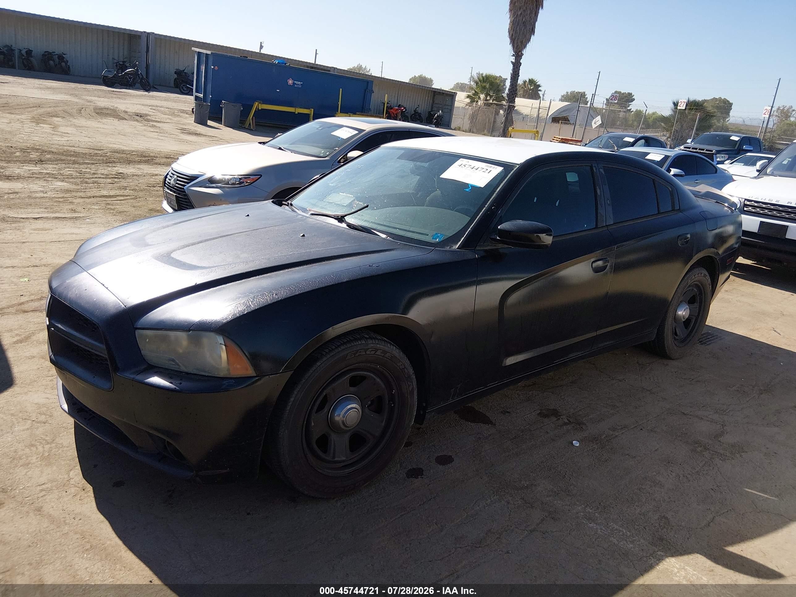 2012 Dodge Charger Police Черный vin: 2C3CDXAT6CH278554