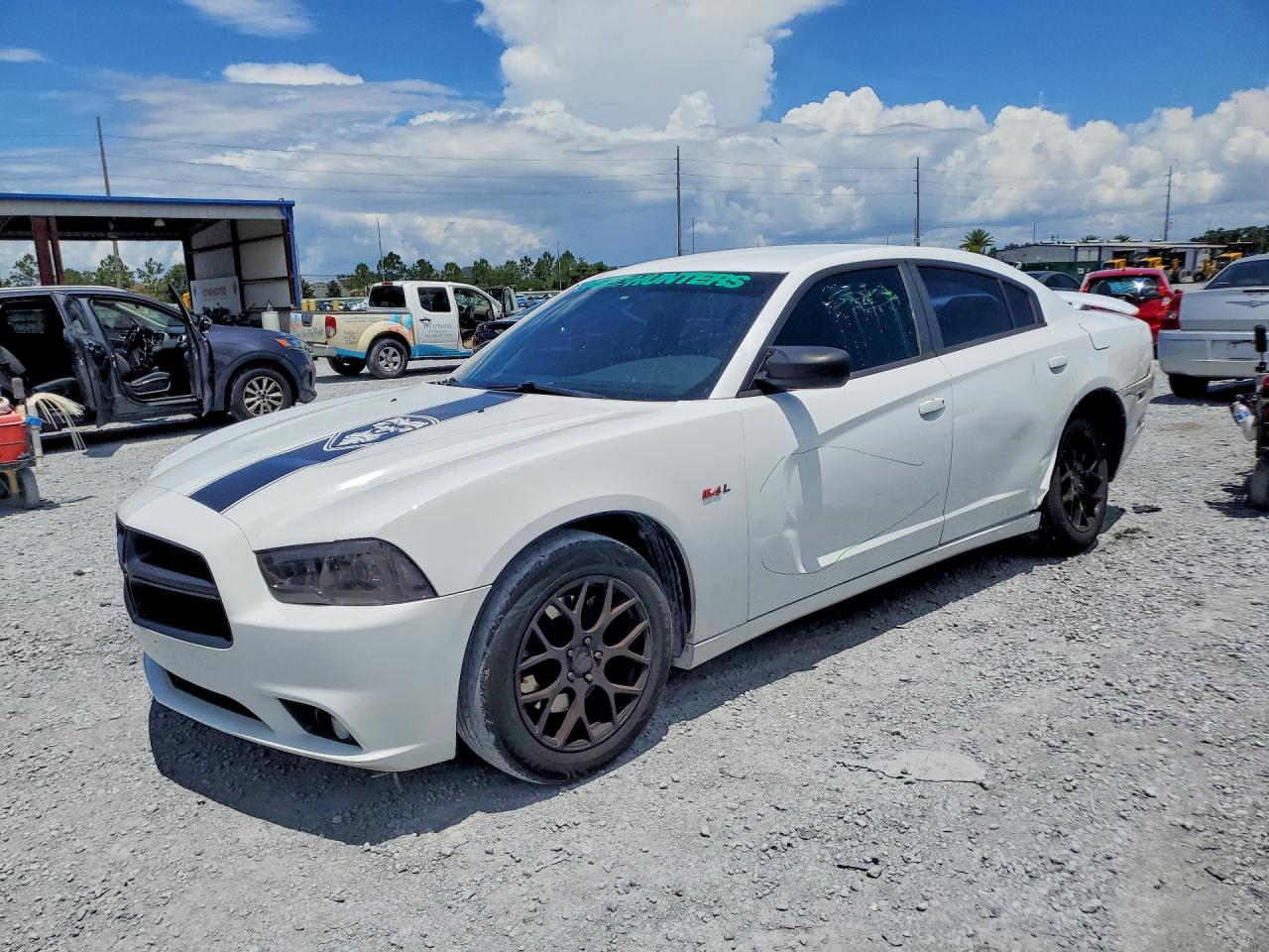 2014 Dodge Charger Police White vin: 2C3CDXAT6EH191191