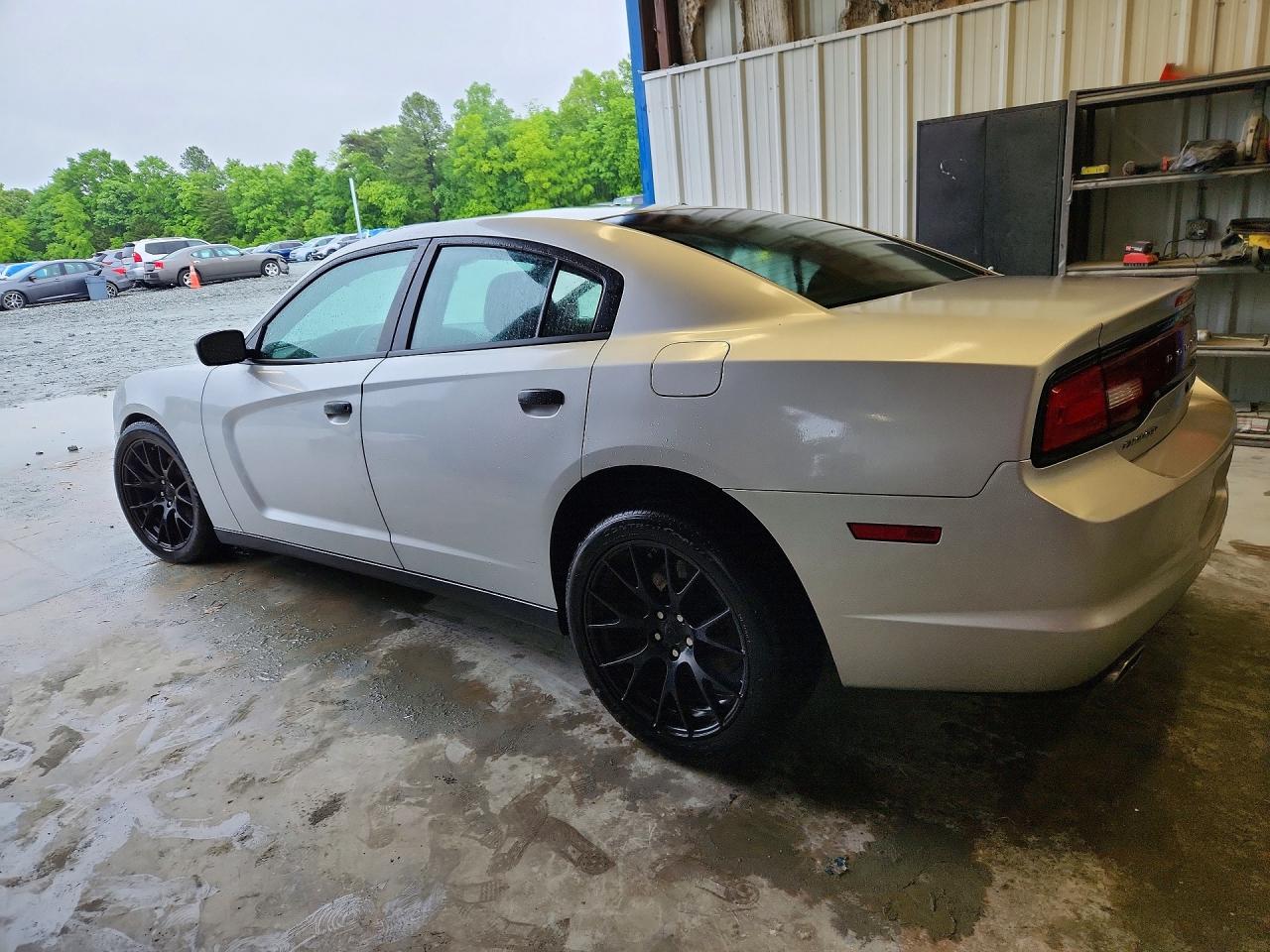 2014 Dodge Charger Police Silver vin: 2C3CDXAT6EH220625