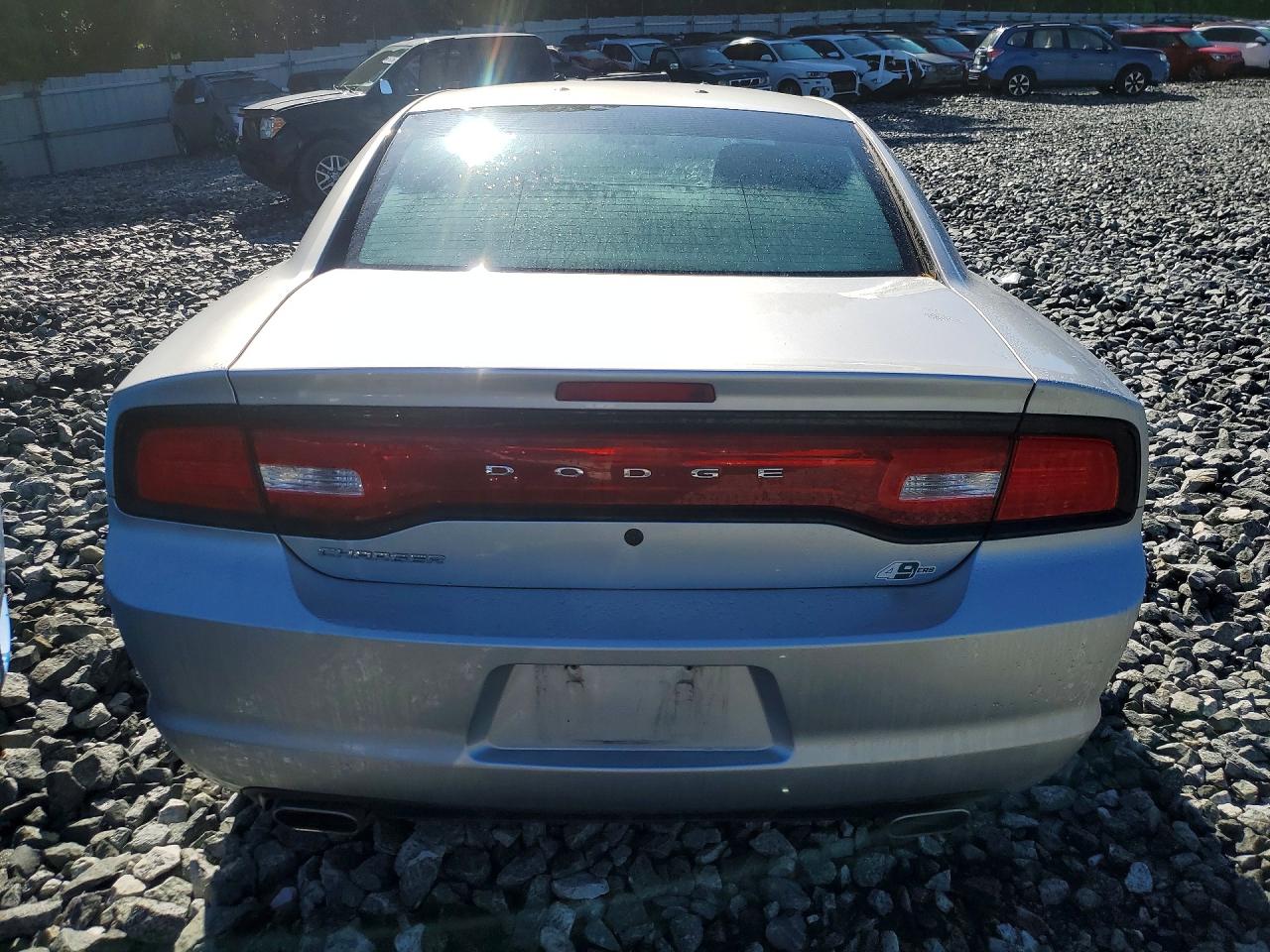 2014 Dodge Charger Police Silver vin: 2C3CDXAT6EH220625