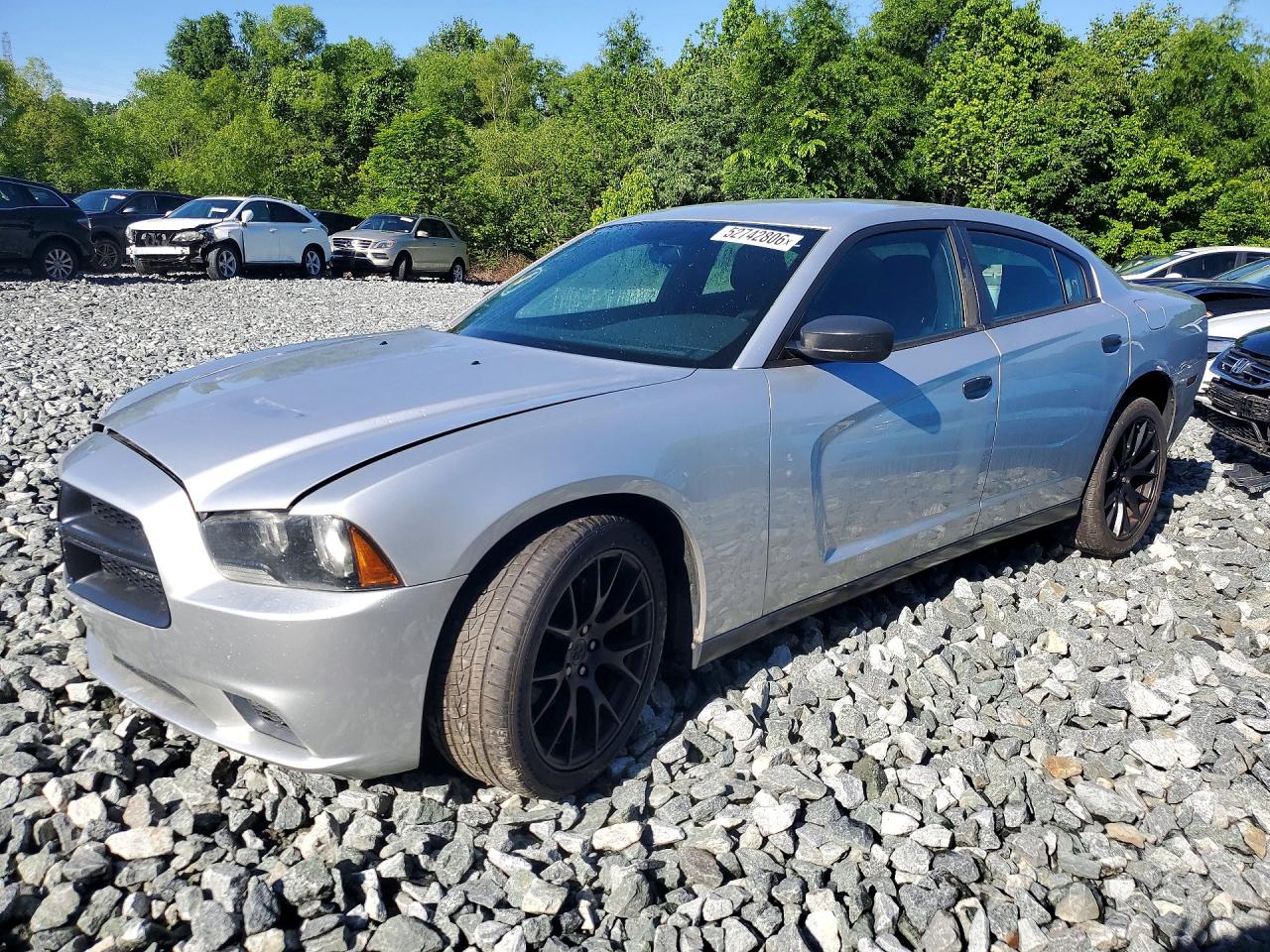 2014 Dodge Charger Police Silver vin: 2C3CDXAT6EH220625