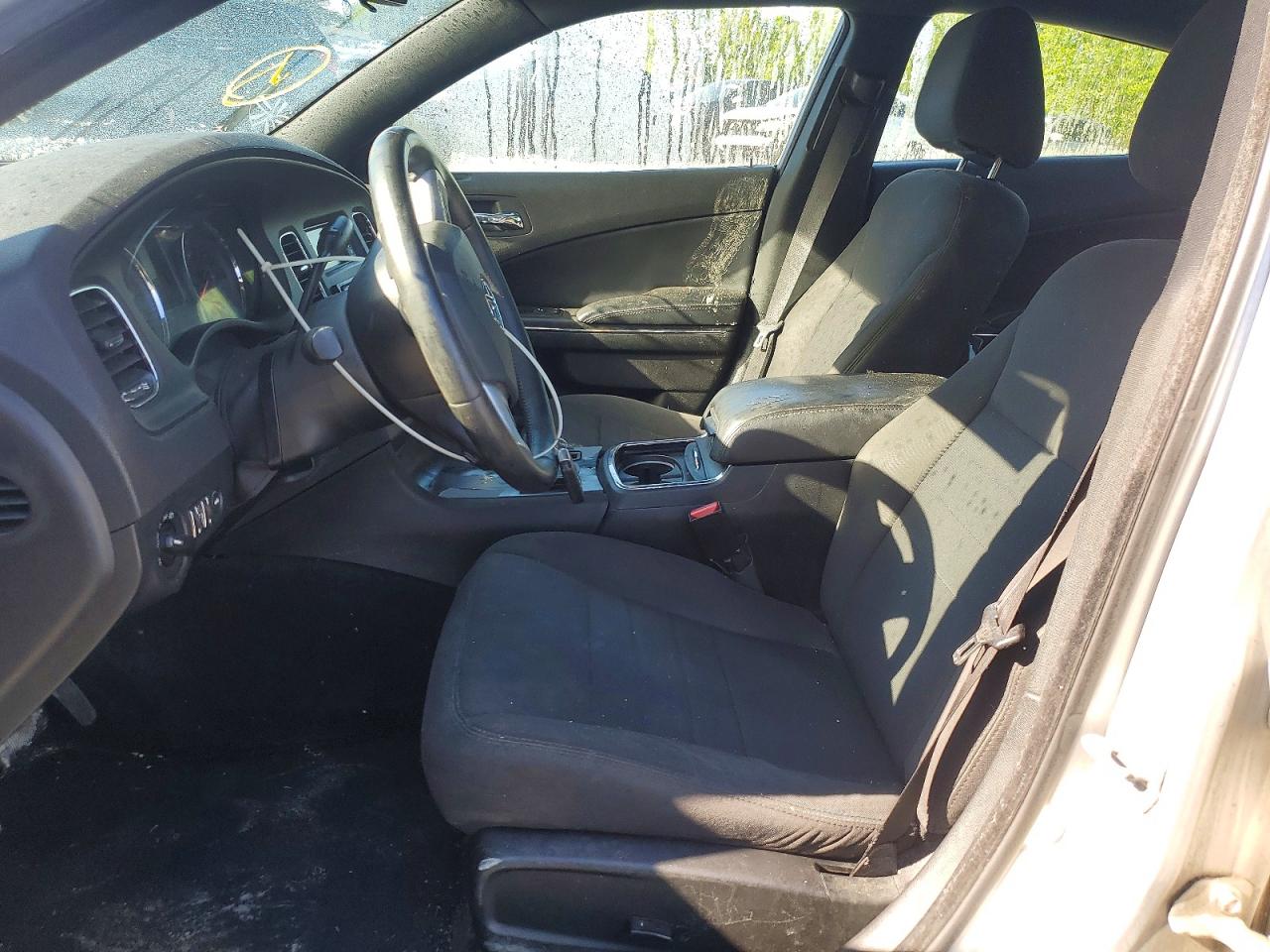 2014 Dodge Charger Police Silver vin: 2C3CDXAT6EH220625