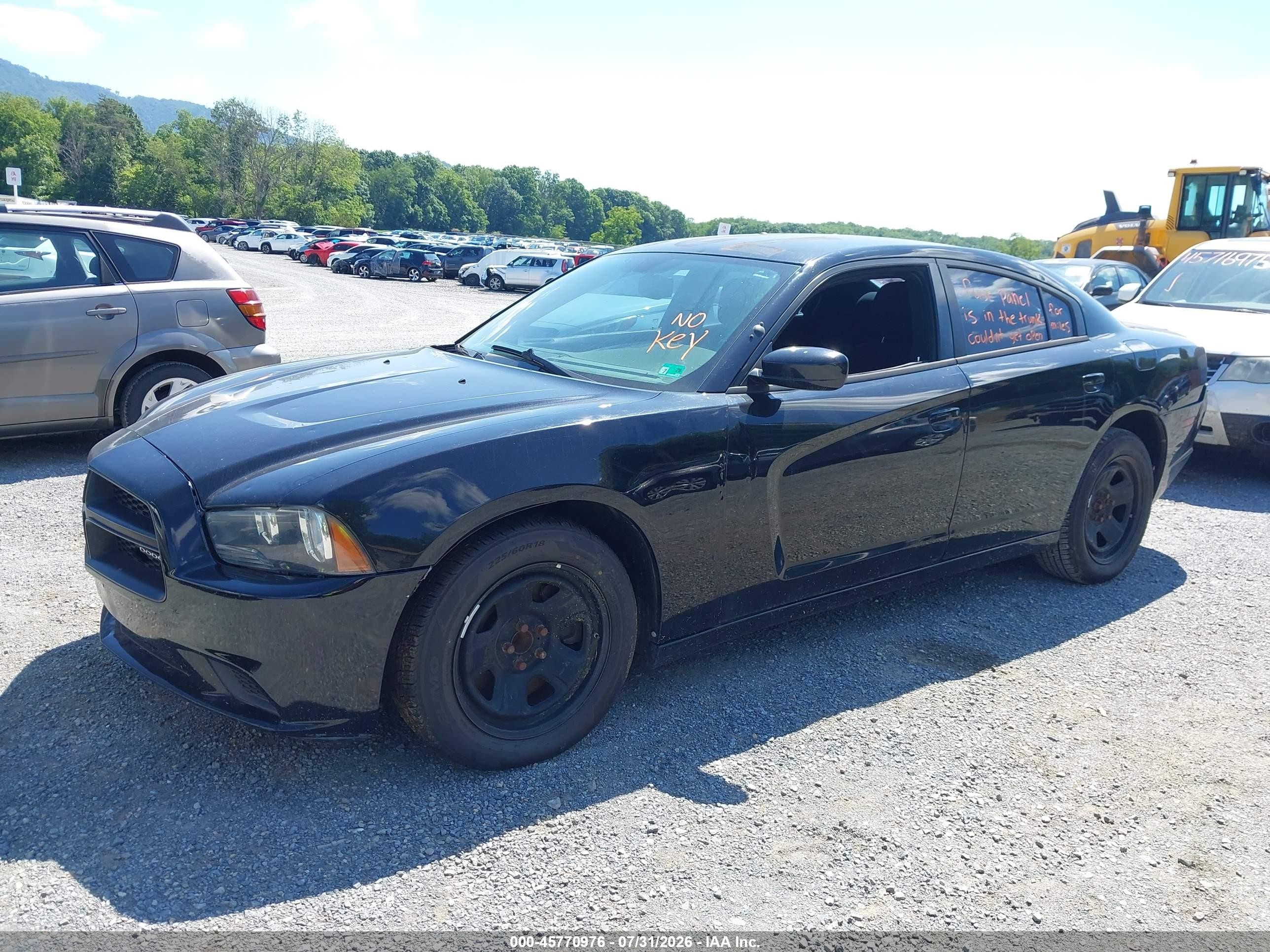 2014 Dodge Charger Police Черный vin: 2C3CDXAT6EH362506