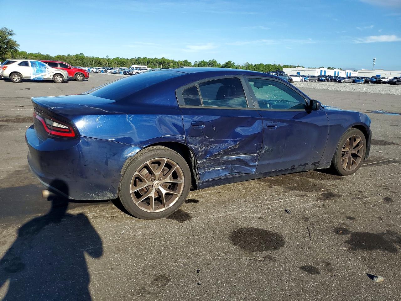 2015 Dodge Charger Police Blue vin: 2C3CDXAT6FH817596