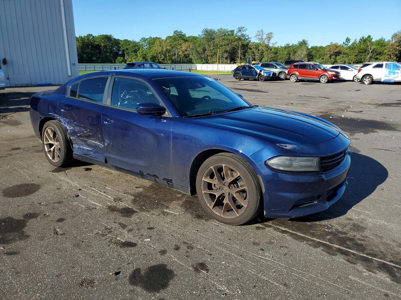 2015 Dodge Charger Police Blue vin: 2C3CDXAT6FH817596