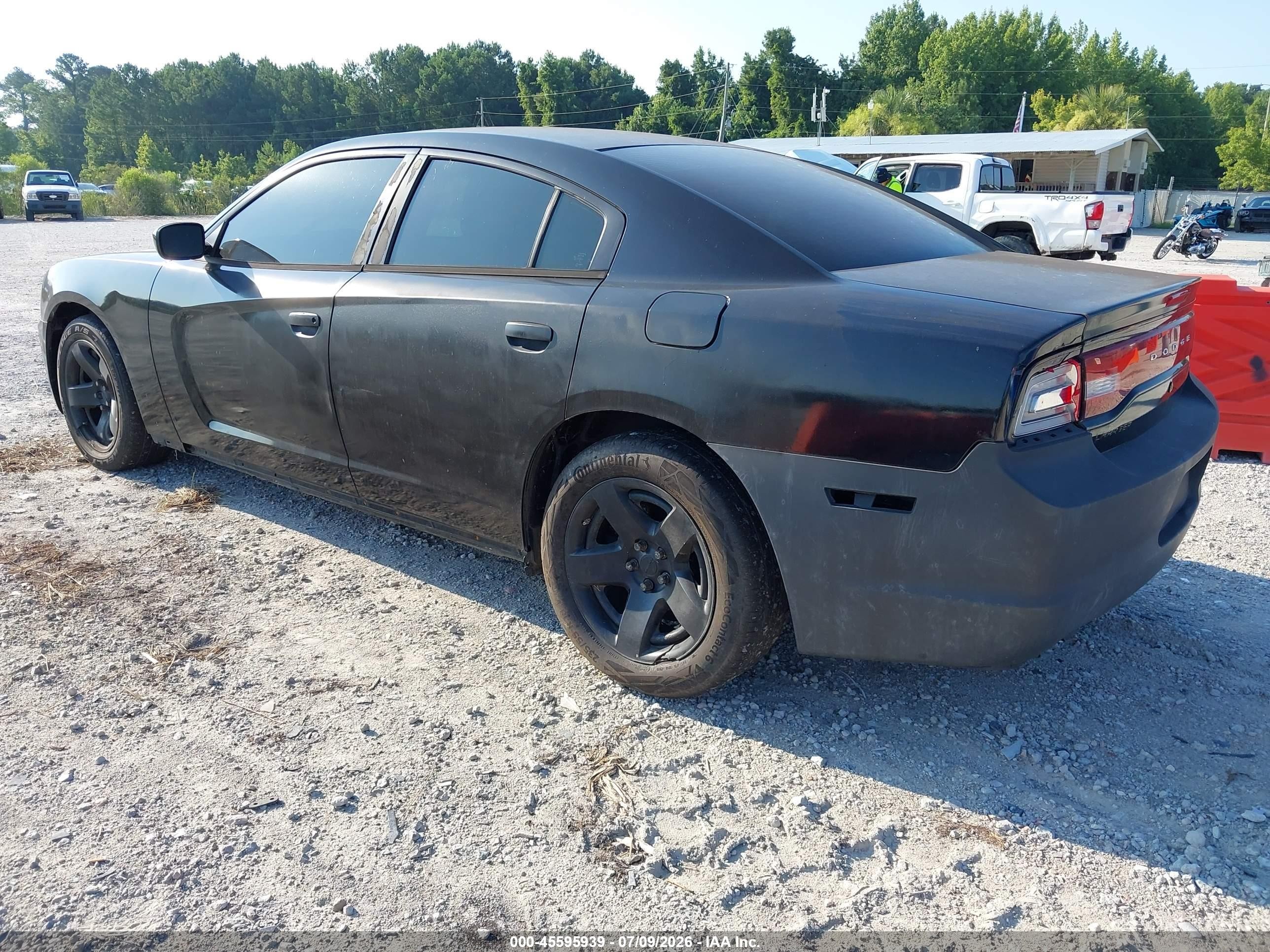 2012 Dodge Charger Police Black vin: 2C3CDXAT7CH282516