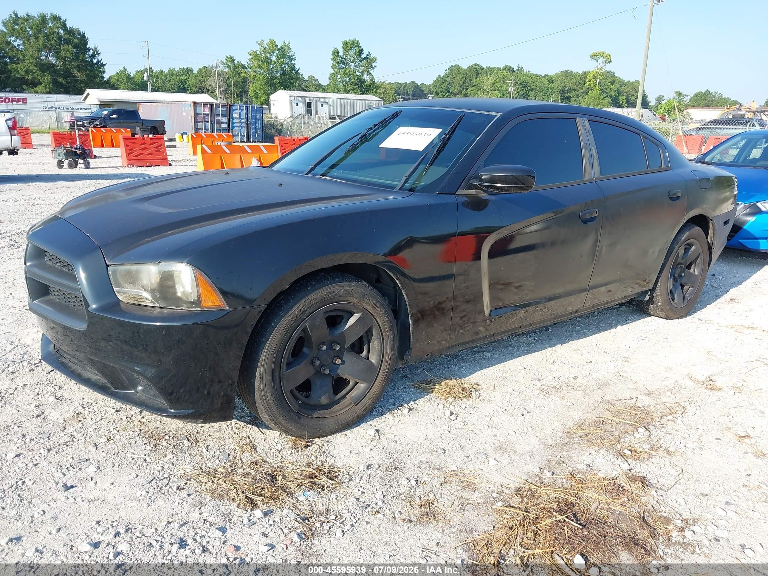 2012 Dodge Charger Police Black vin: 2C3CDXAT7CH282516